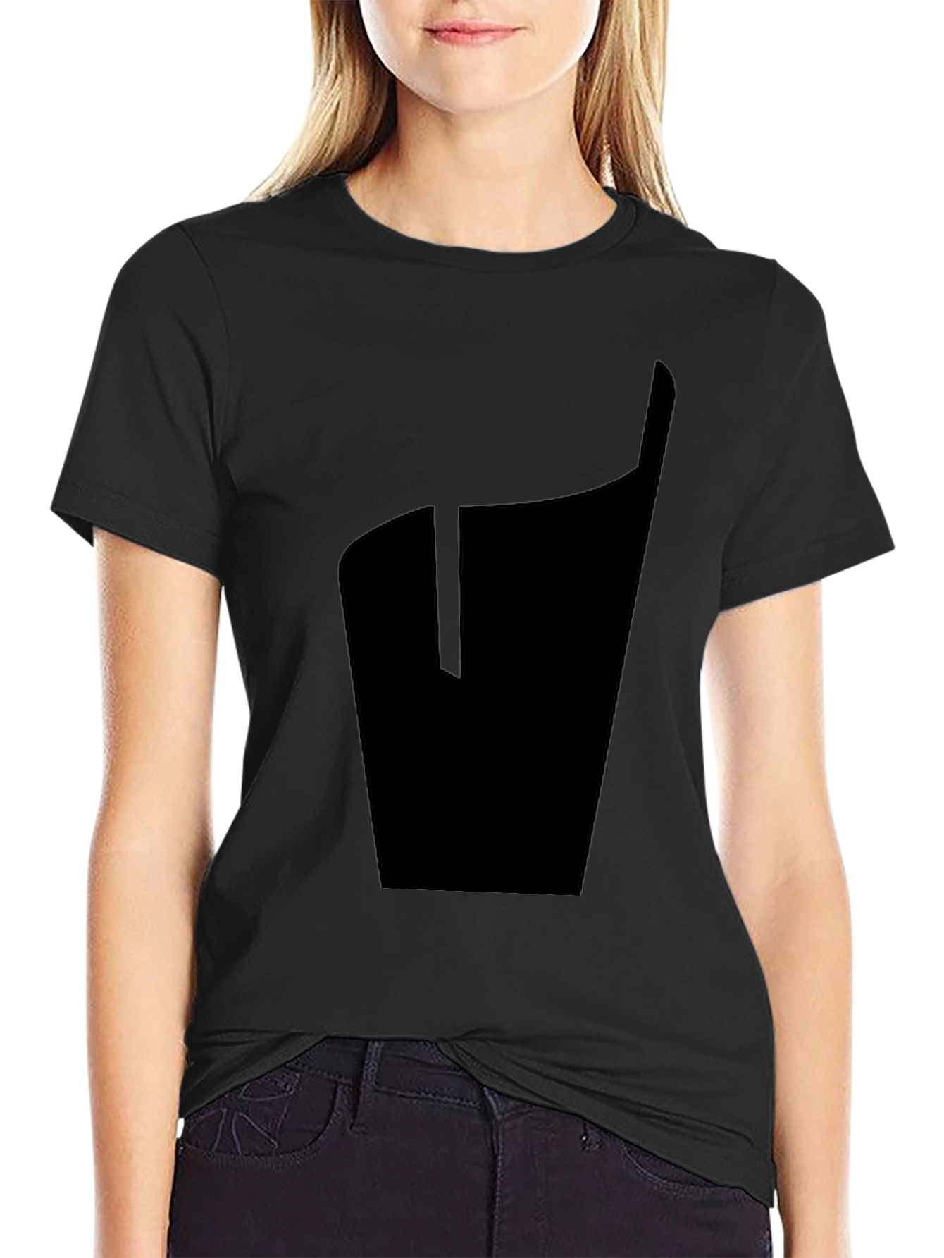 Modern Black Graphic Tee - Minimalist Design