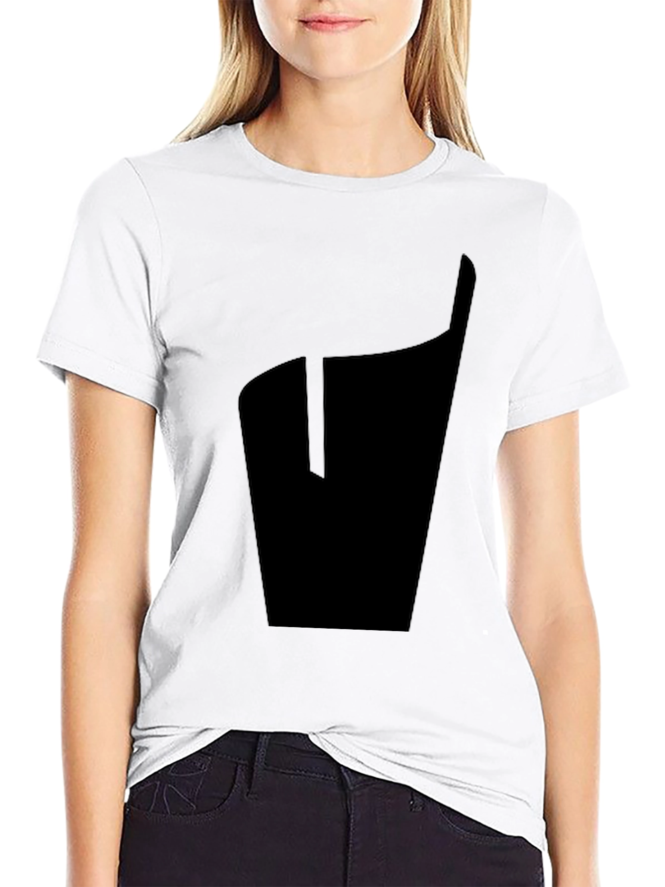 Modern Black Graphic Tee - Minimalist Design