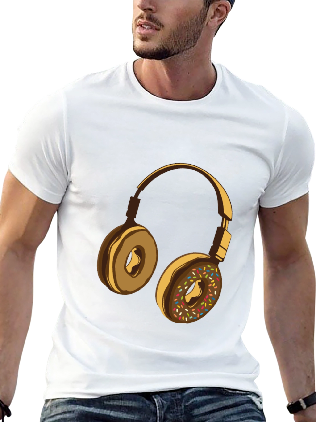 Donut Headphone Graphic Tee