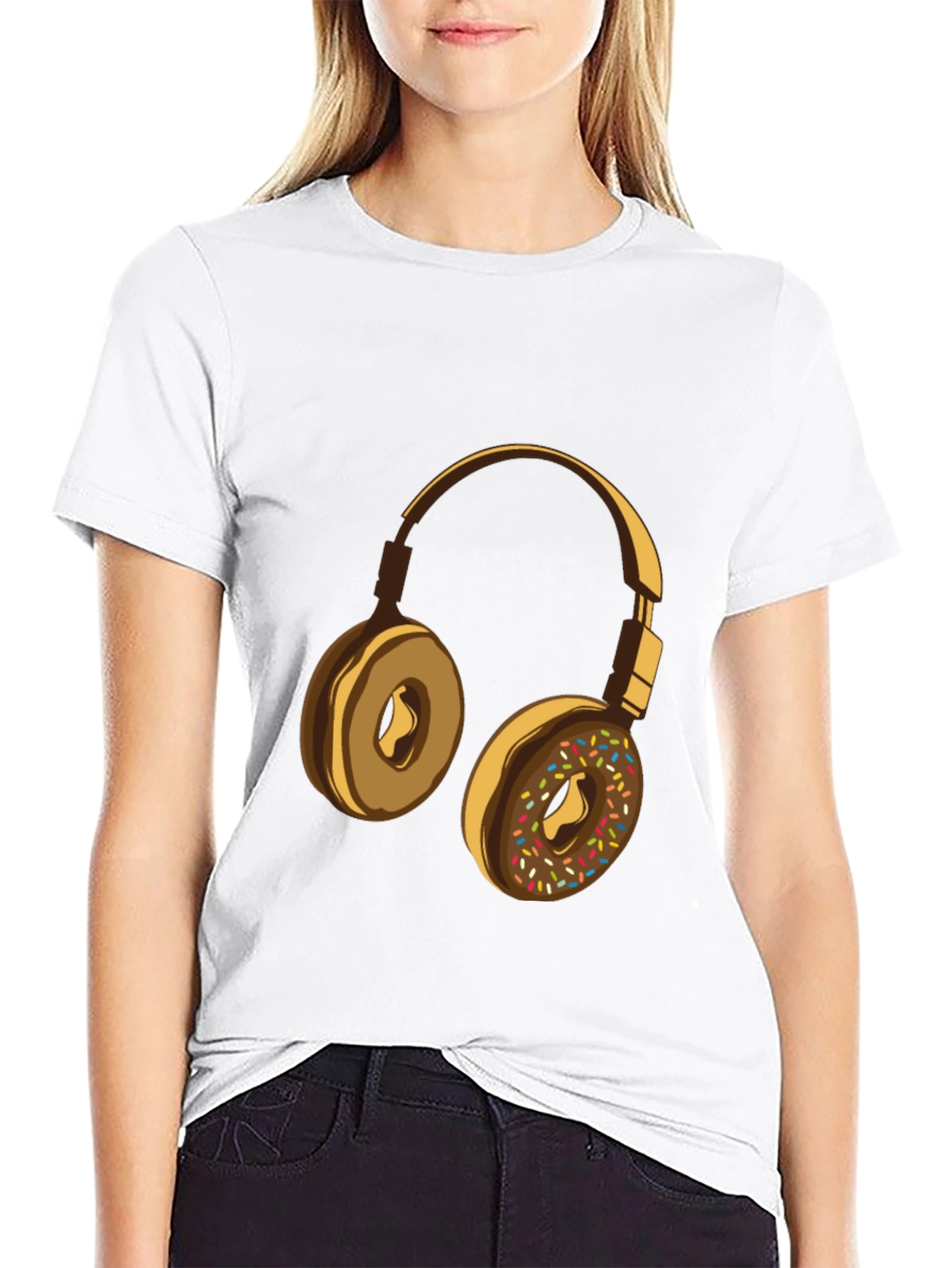 Donut Headphone Graphic Tee