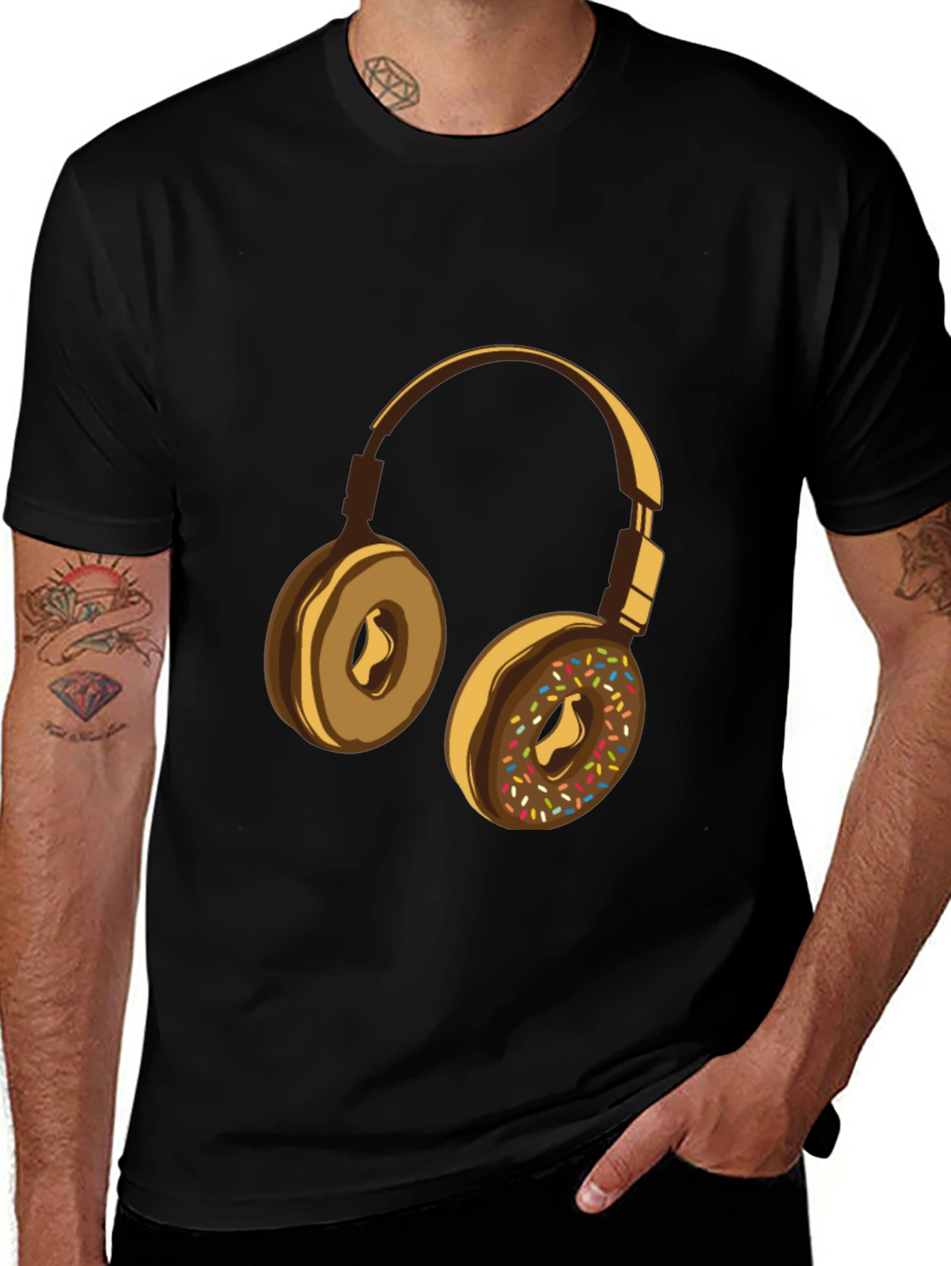 Donut Headphone Graphic Tee