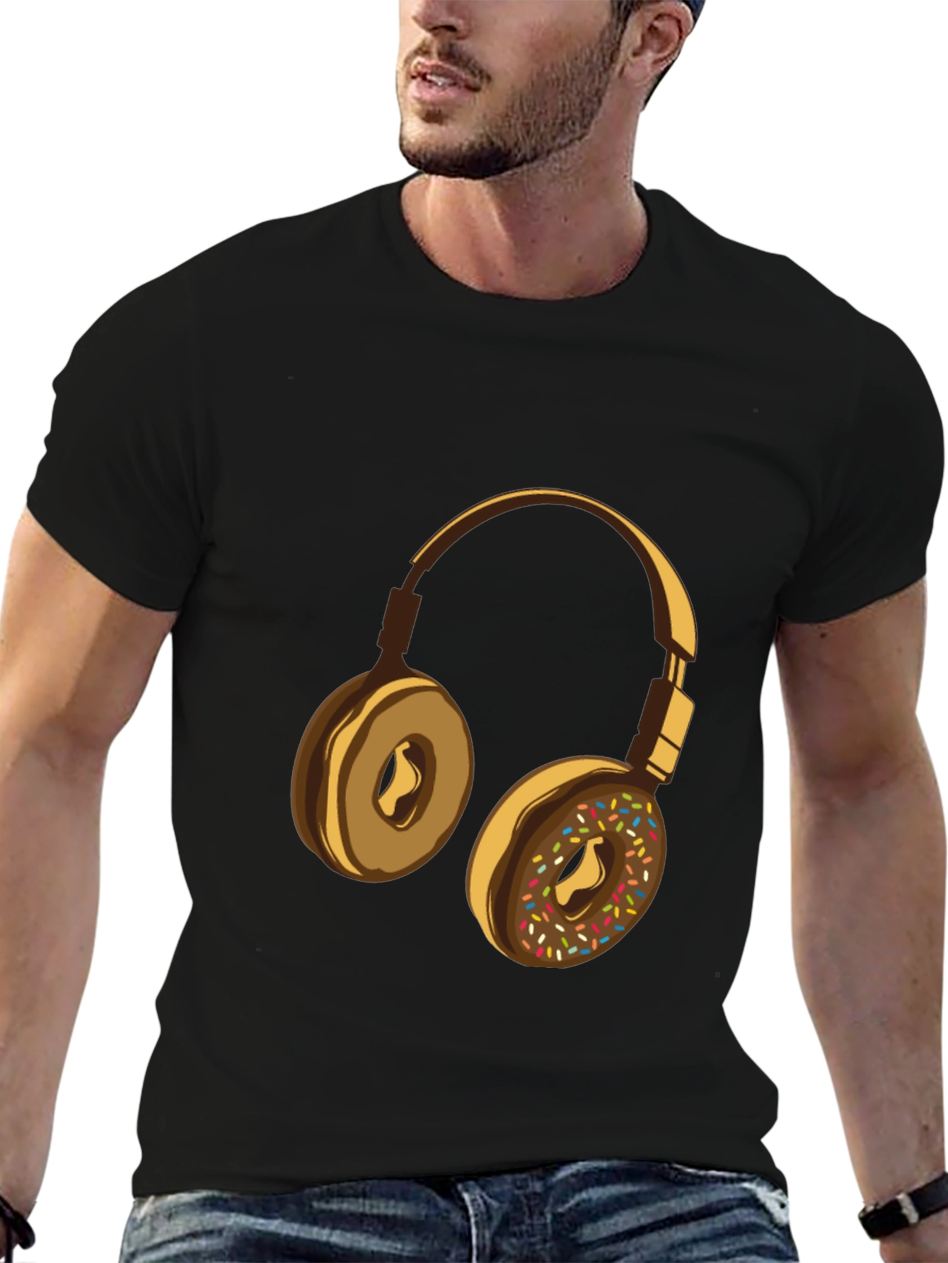 Donut Headphone Graphic Tee