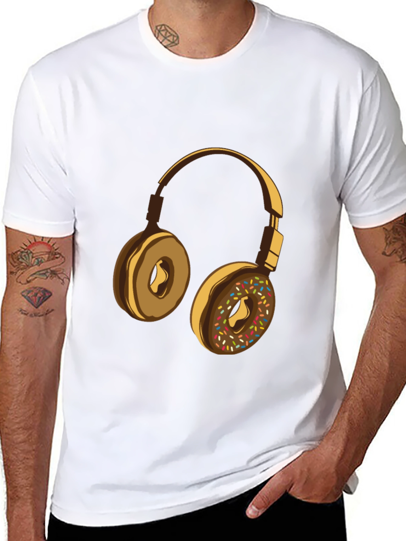Donut Headphone Graphic Tee