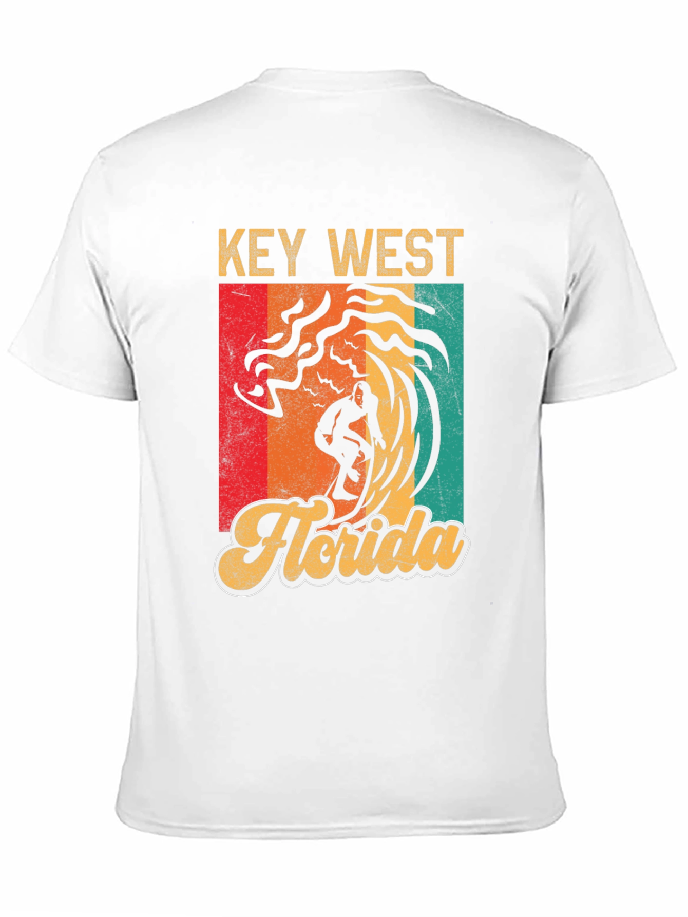 Key West Florida Surfer T-Shirt - Retro Style