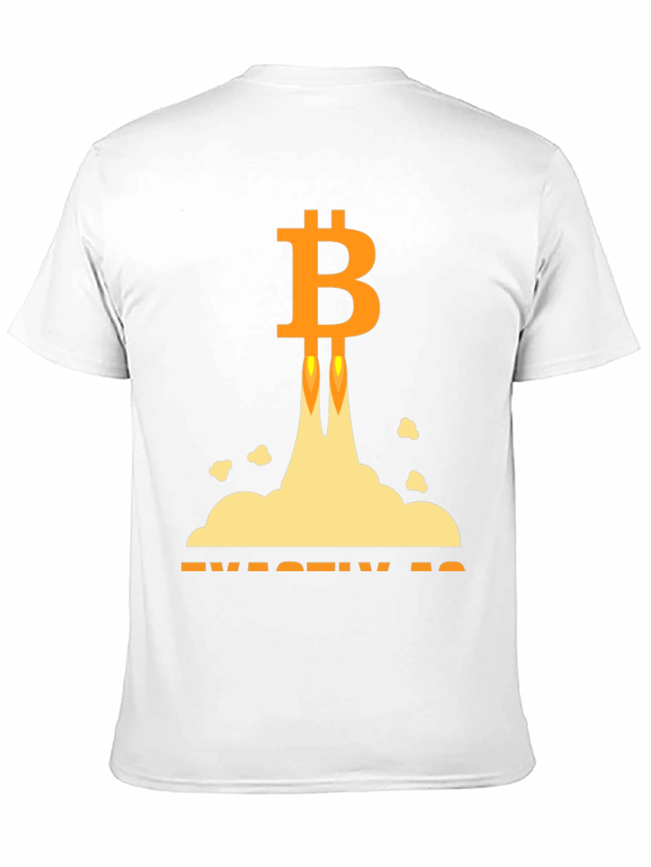 Bitcoin Rocket Launch Black T-Shirt