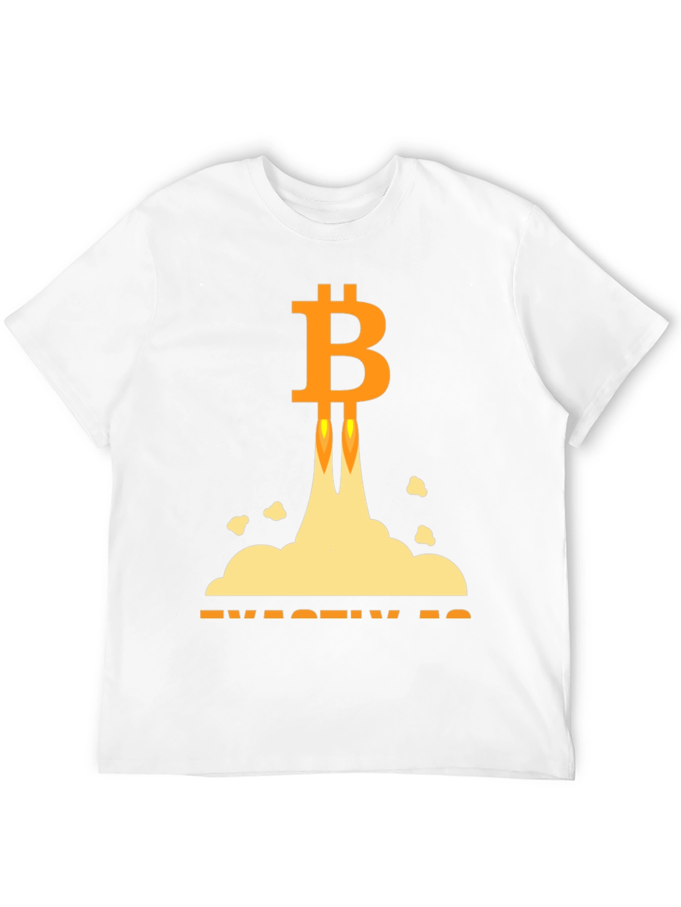 Bitcoin Rocket Launch Black T-Shirt