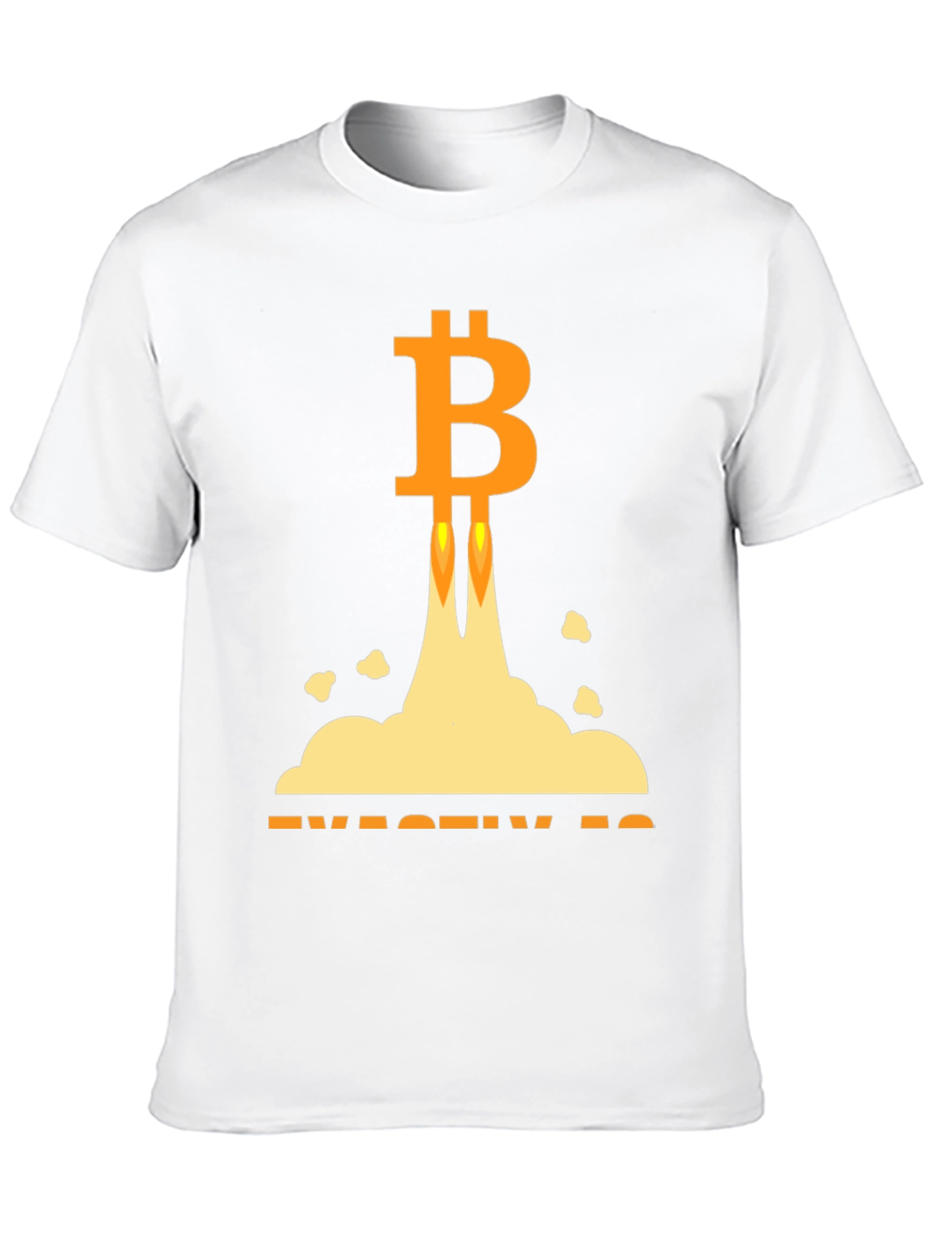 Bitcoin Rocket Launch Black T-Shirt