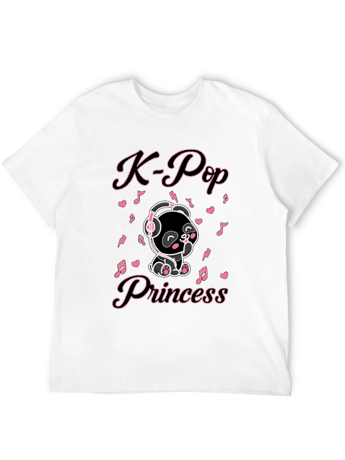 K-Pop Princess Black T-Shirt