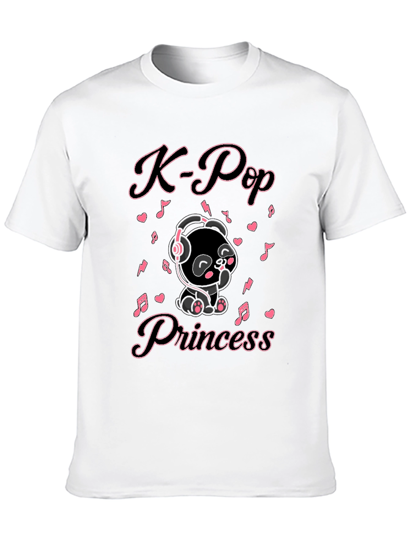 K-Pop Princess Black T-Shirt