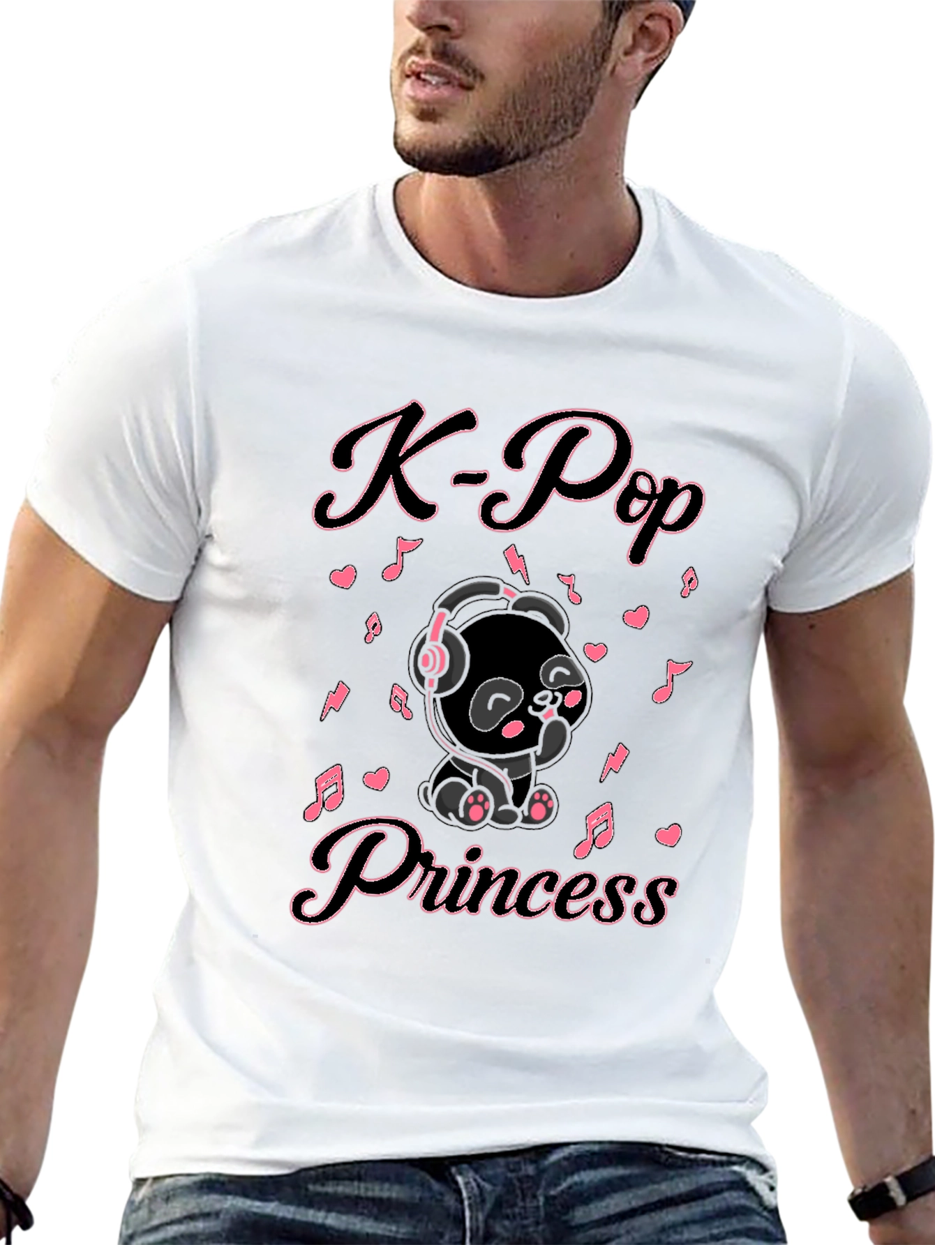 K-Pop Princess Black T-Shirt
