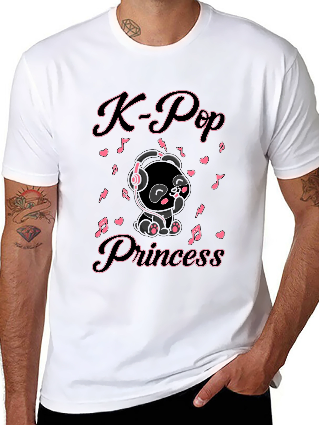 K-Pop Princess Black T-Shirt
