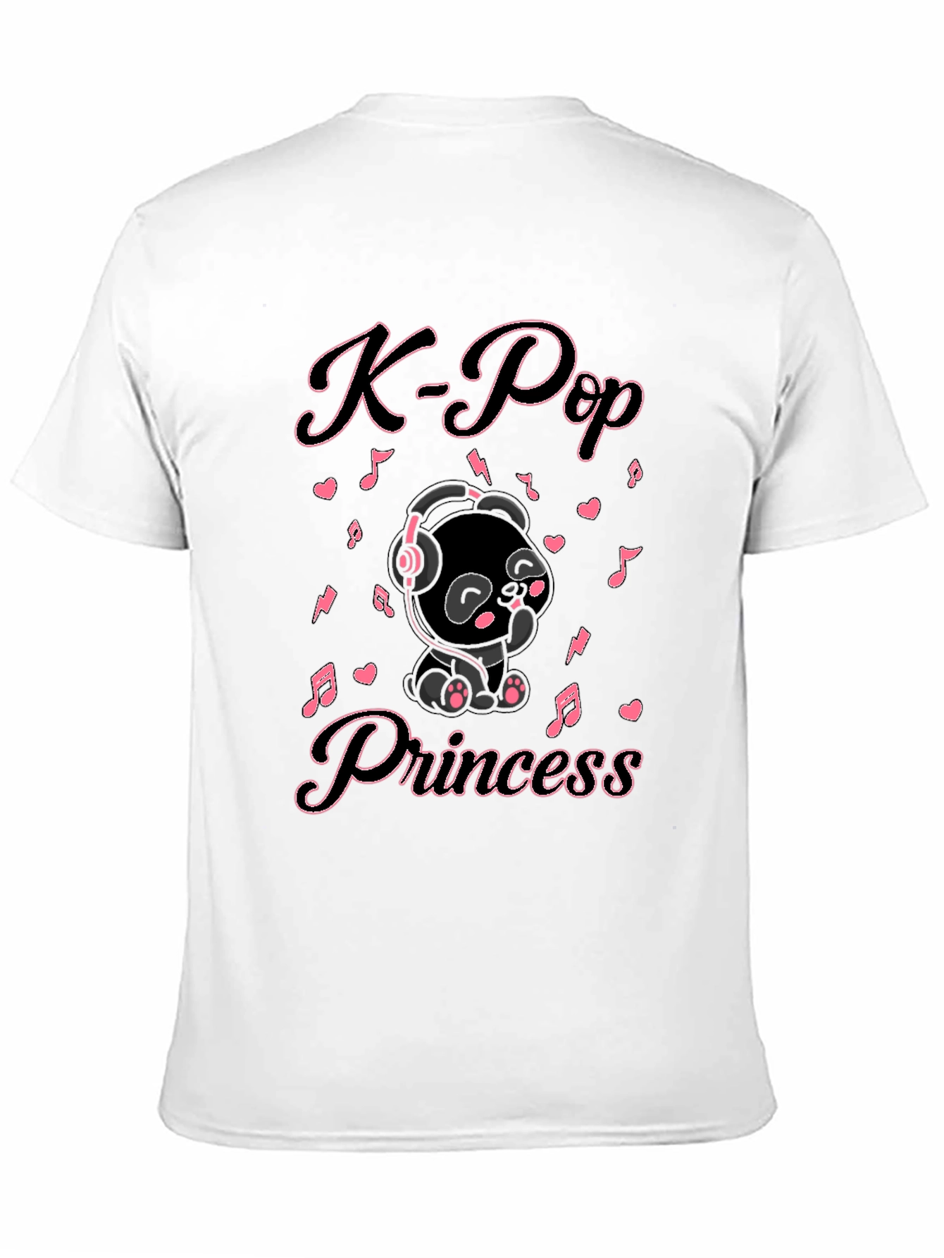 K-Pop Princess Black T-Shirt