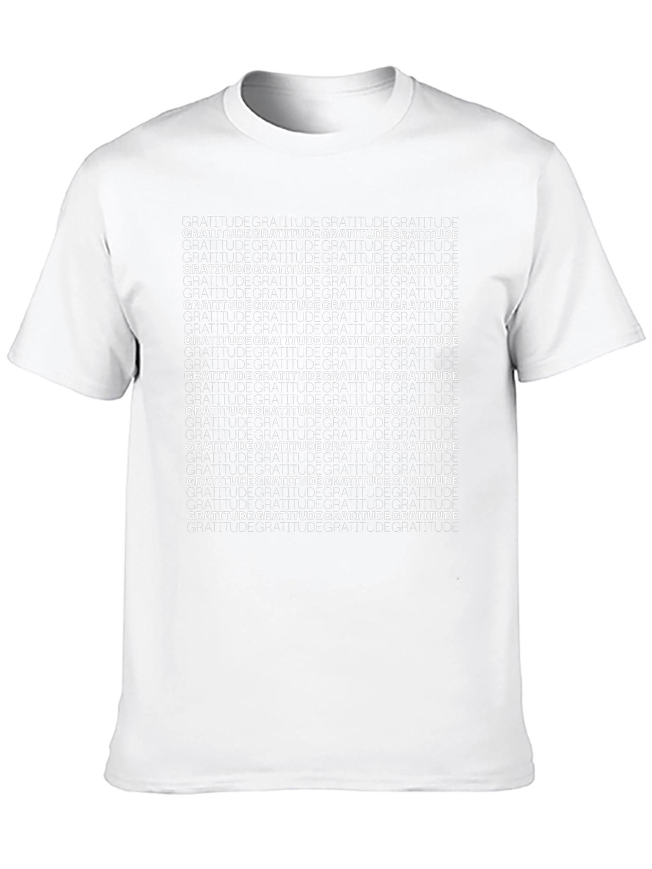 Gratitude T-Shirt - Black Crew Neck