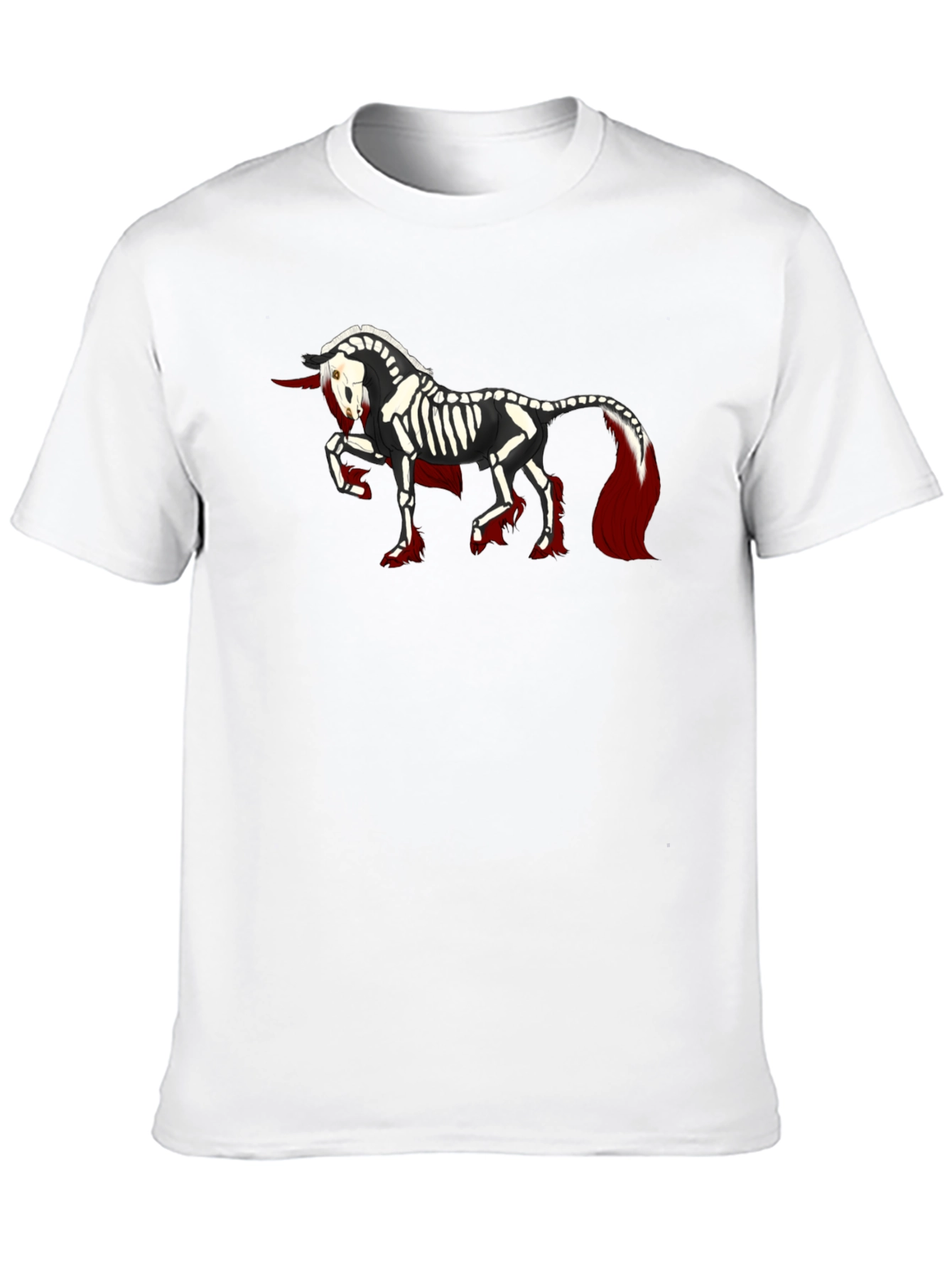 Skeleton Unicorn Black T-Shirt