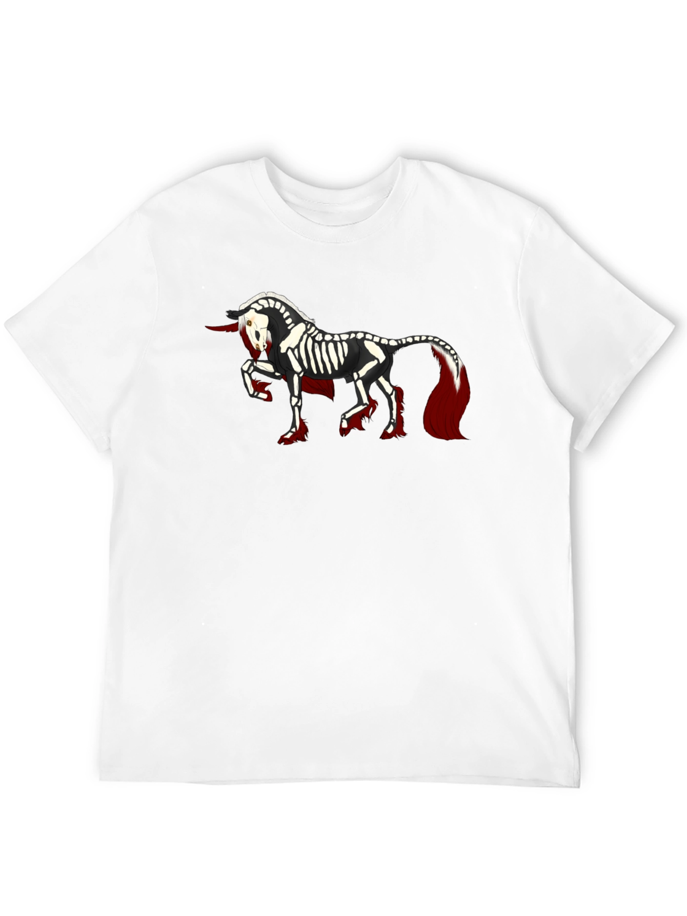 Skeleton Unicorn Black T-Shirt