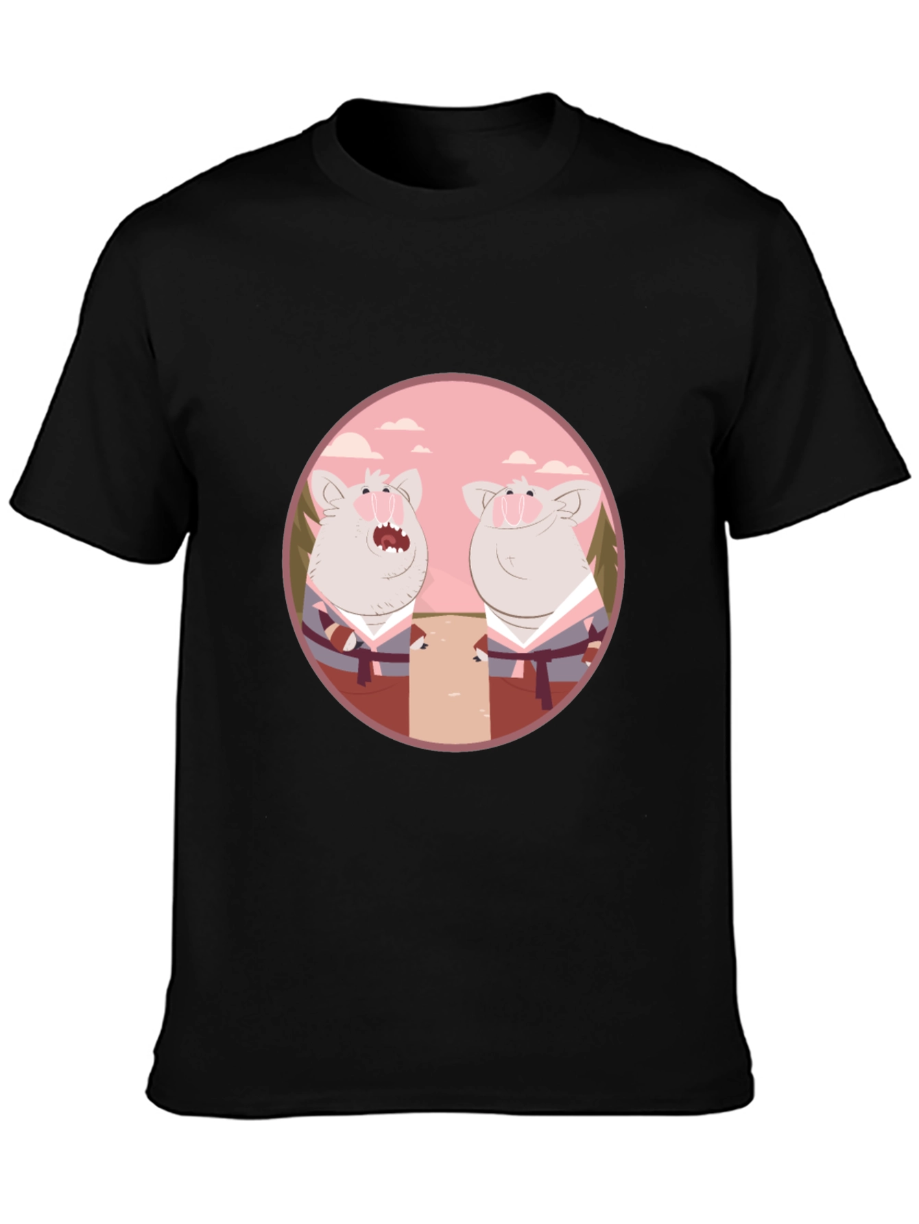 Funny Pig Karate T-Shirt