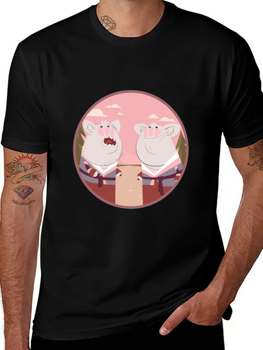 Funny Pig Karate T-Shirt