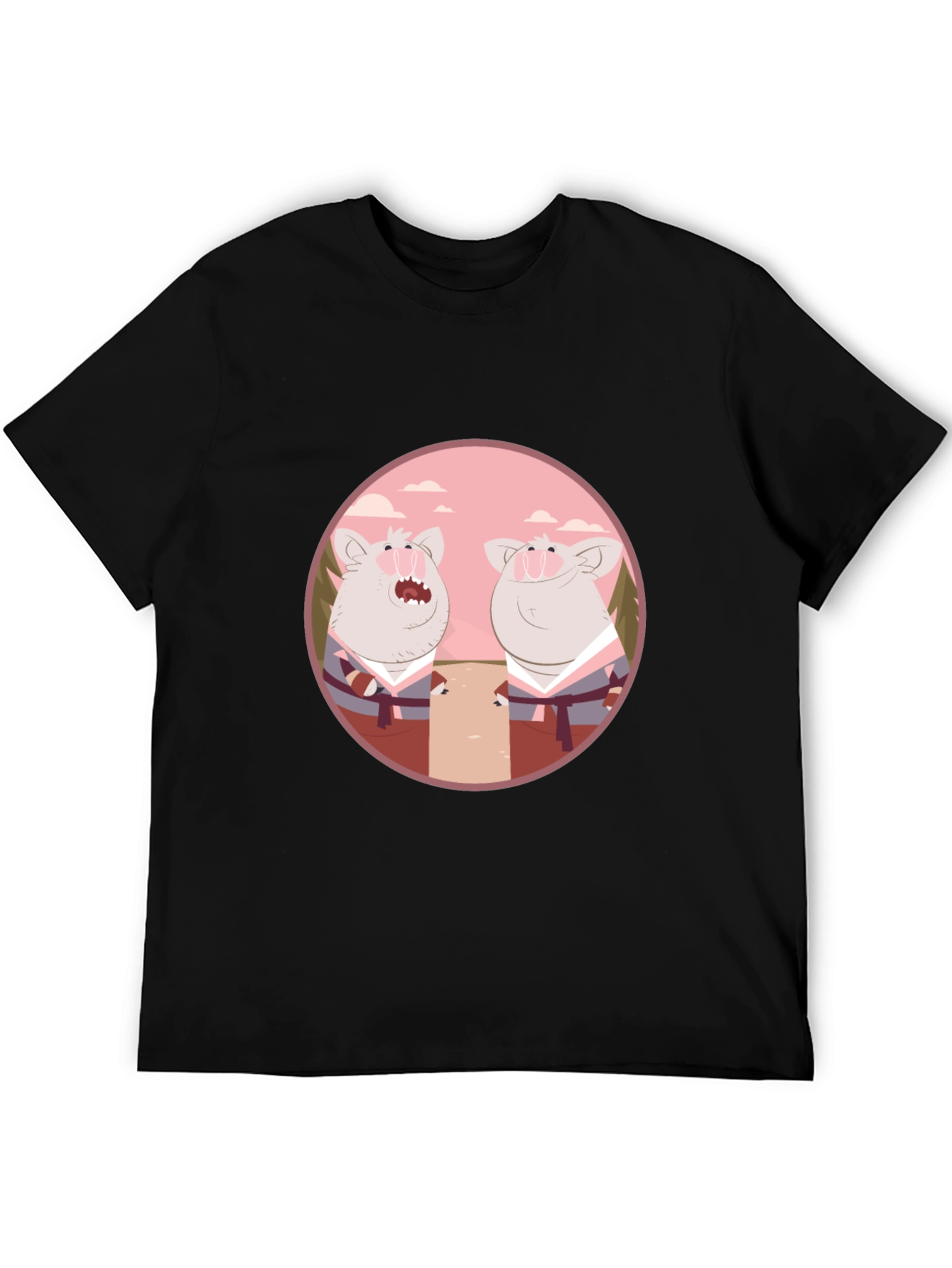 Funny Pig Karate T-Shirt