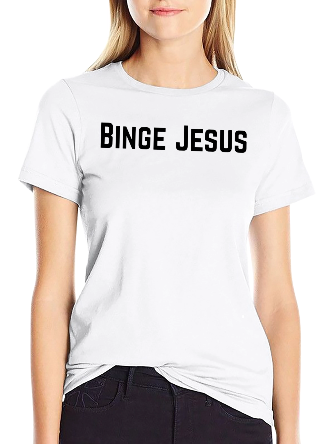 Binge Jesus Graphic Tee - Black