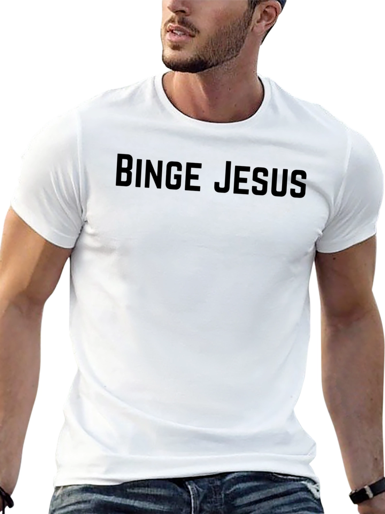 Binge Jesus Graphic Tee - Black