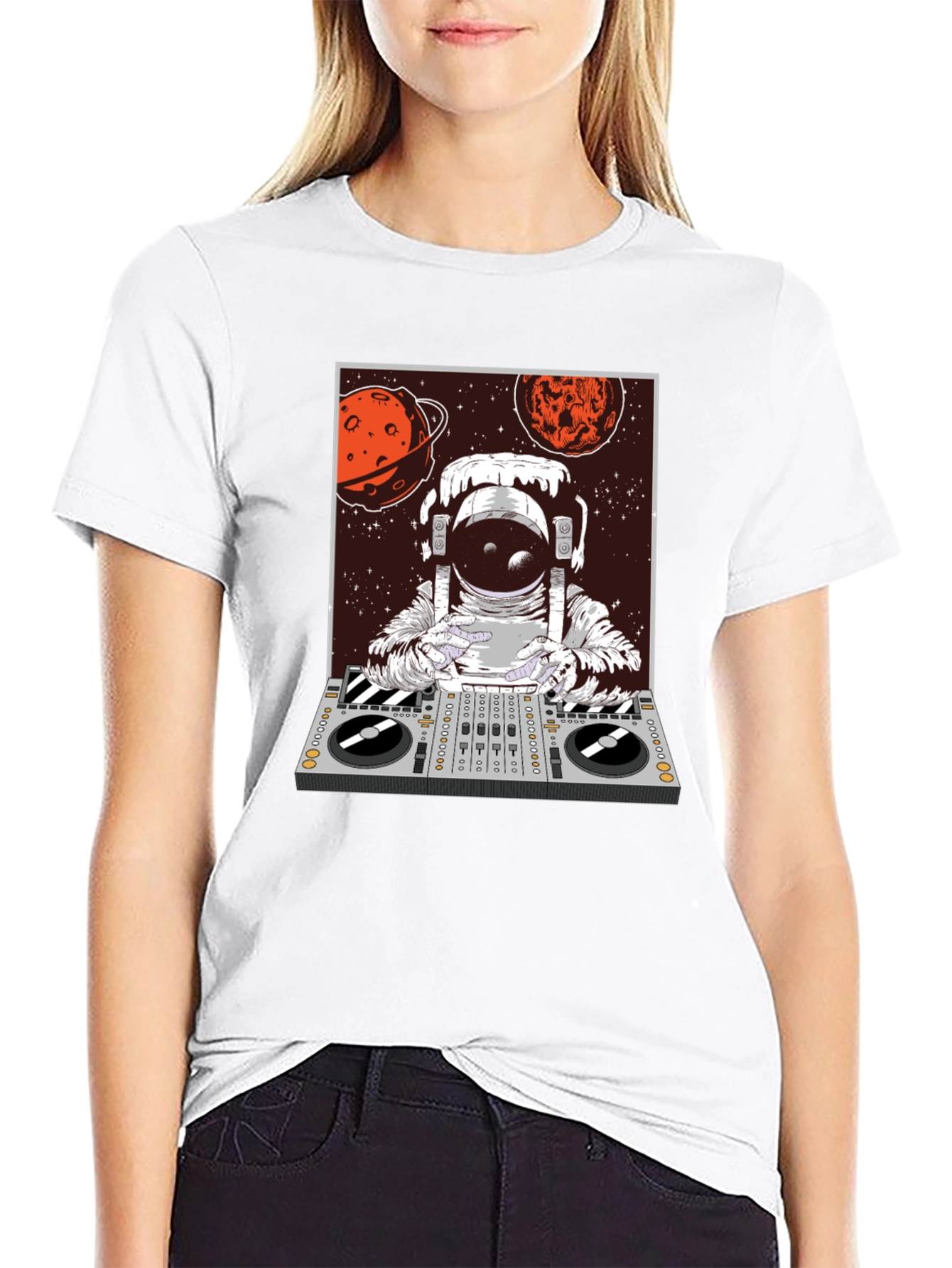 DJ Astronaut Graphic Tee - Cosmic Sounds
