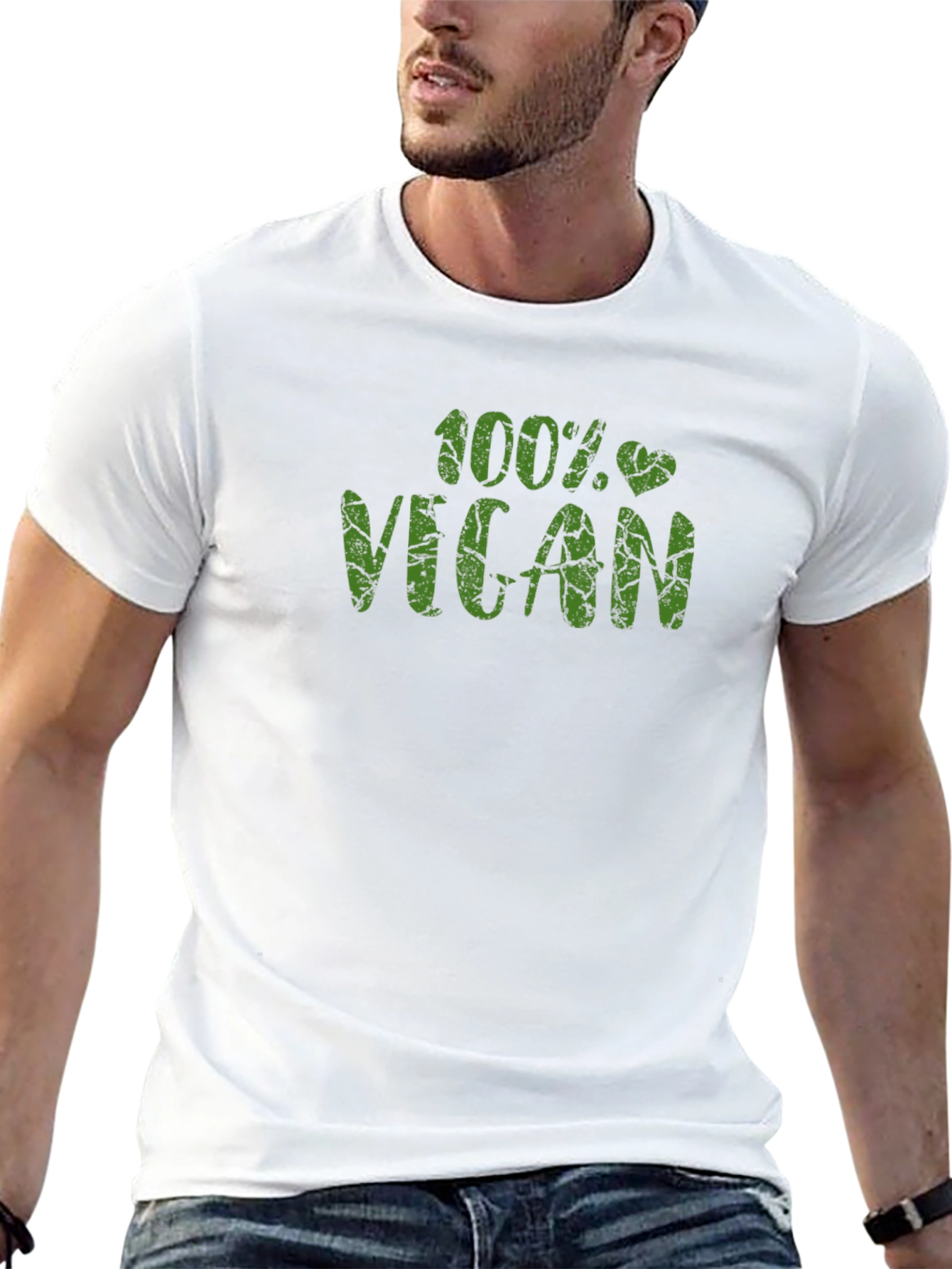 100% Vegan Black T-Shirt