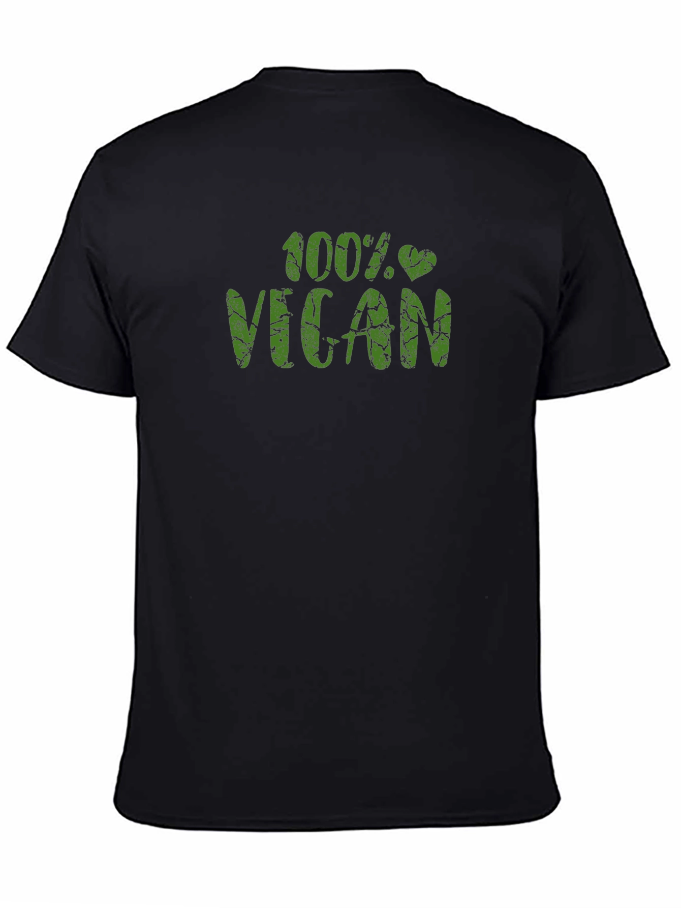 100% Vegan Black T-Shirt