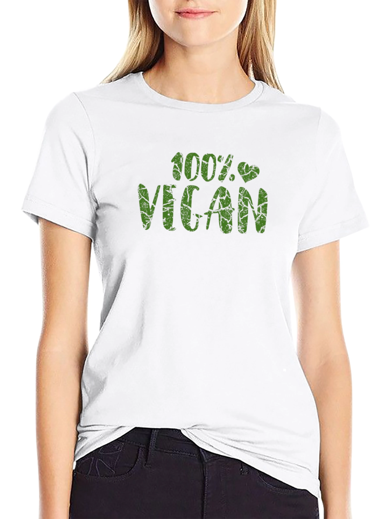 100% Vegan Black T-Shirt