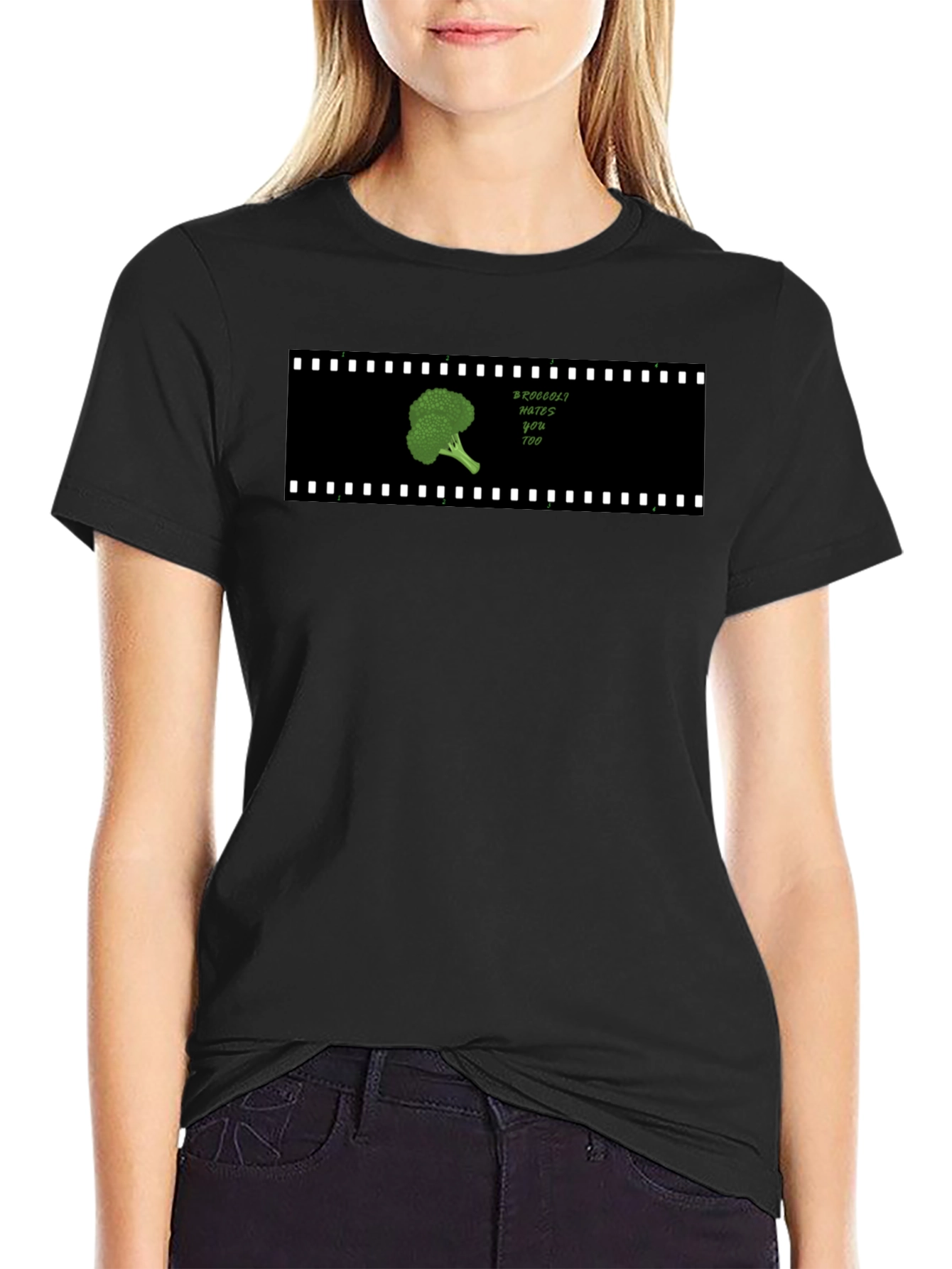 Broccoli Hates You Too Black T-Shirt