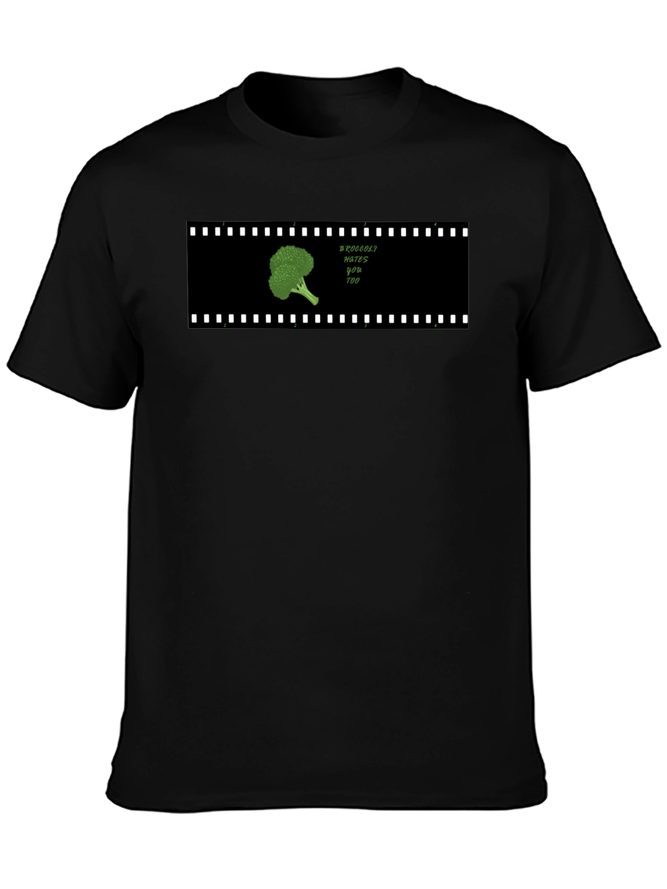 Broccoli Hates You Too Black T-Shirt