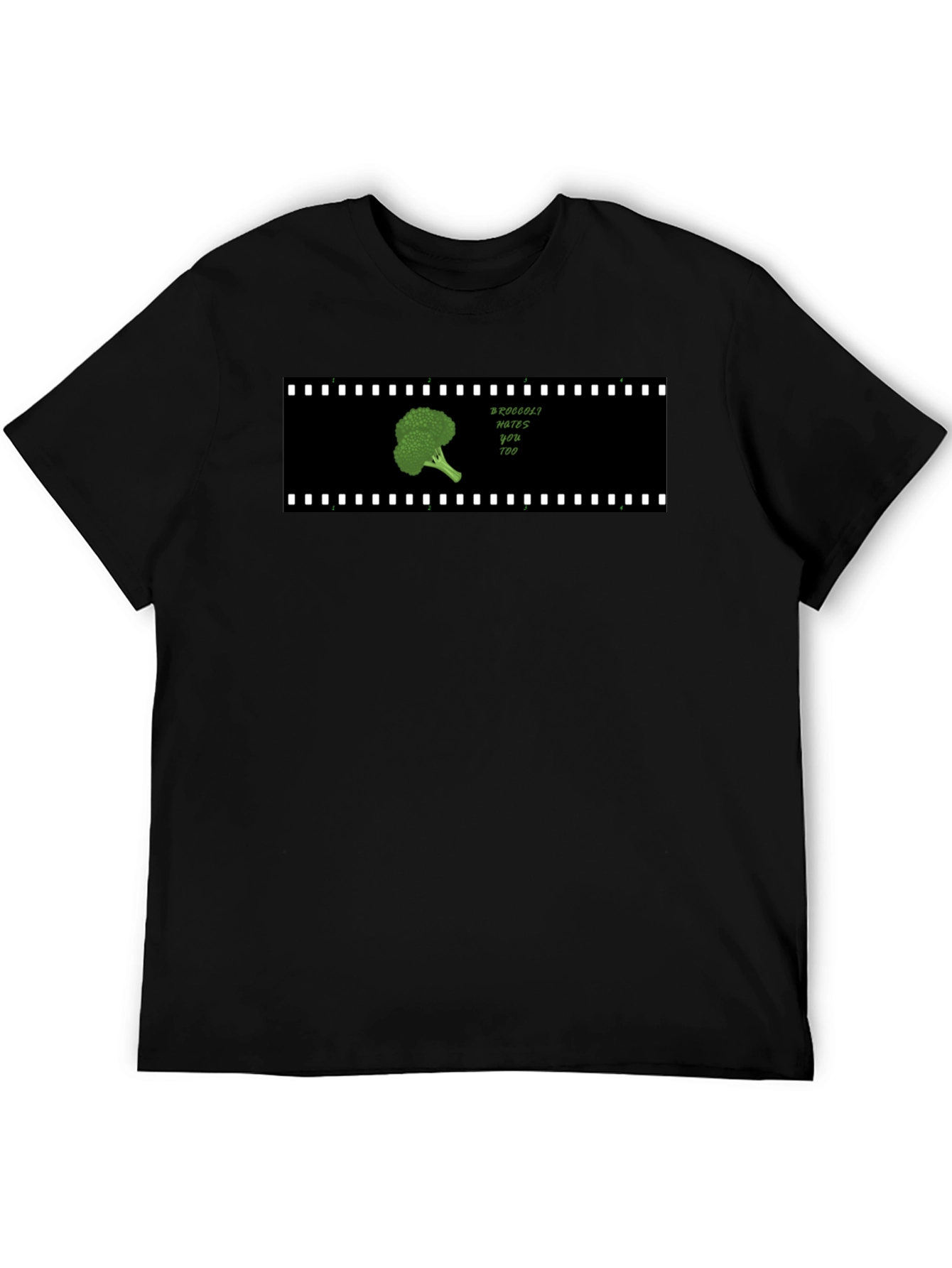 Broccoli Hates You Too Black T-Shirt