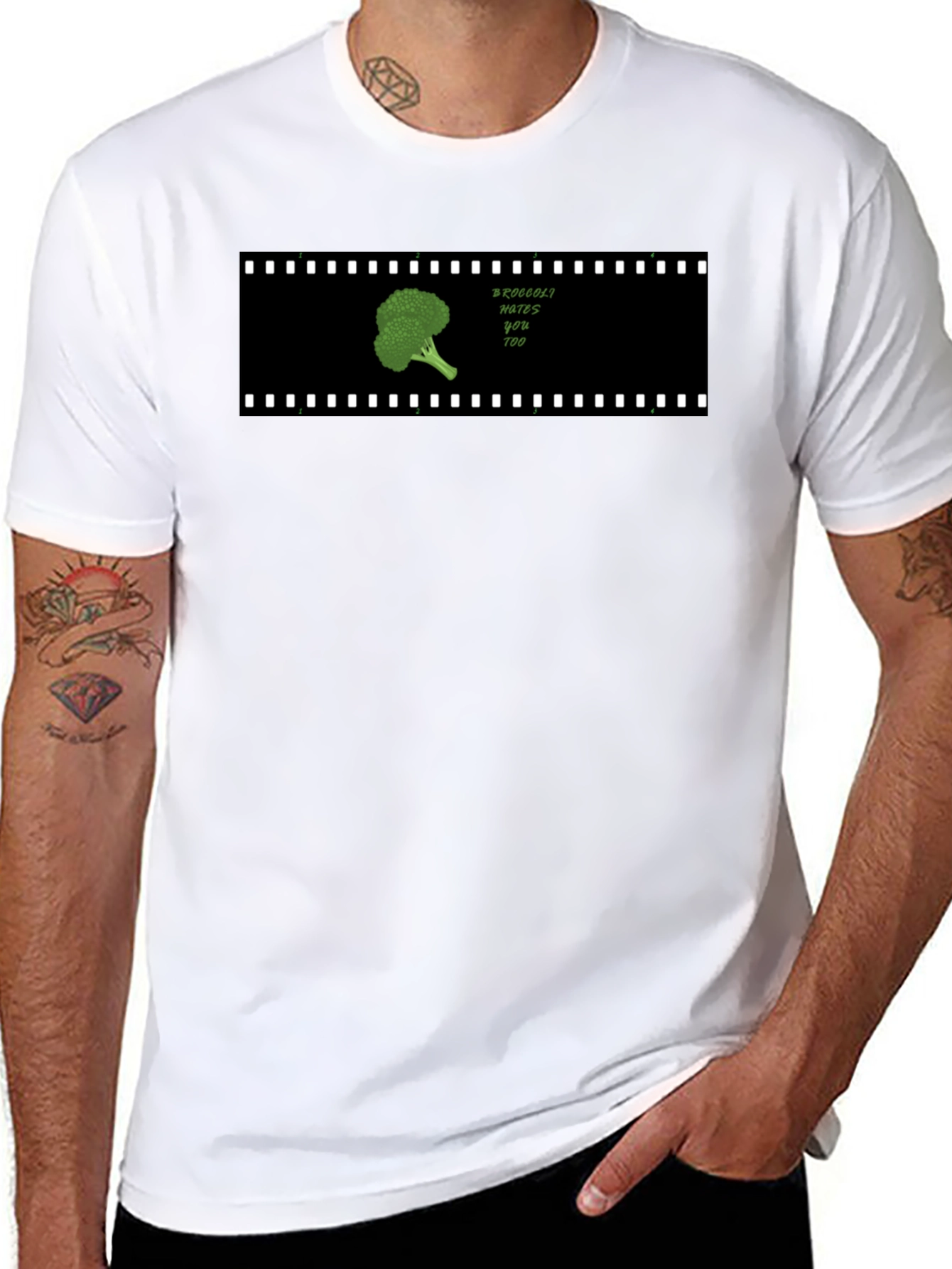 Broccoli Hates You Too Black T-Shirt