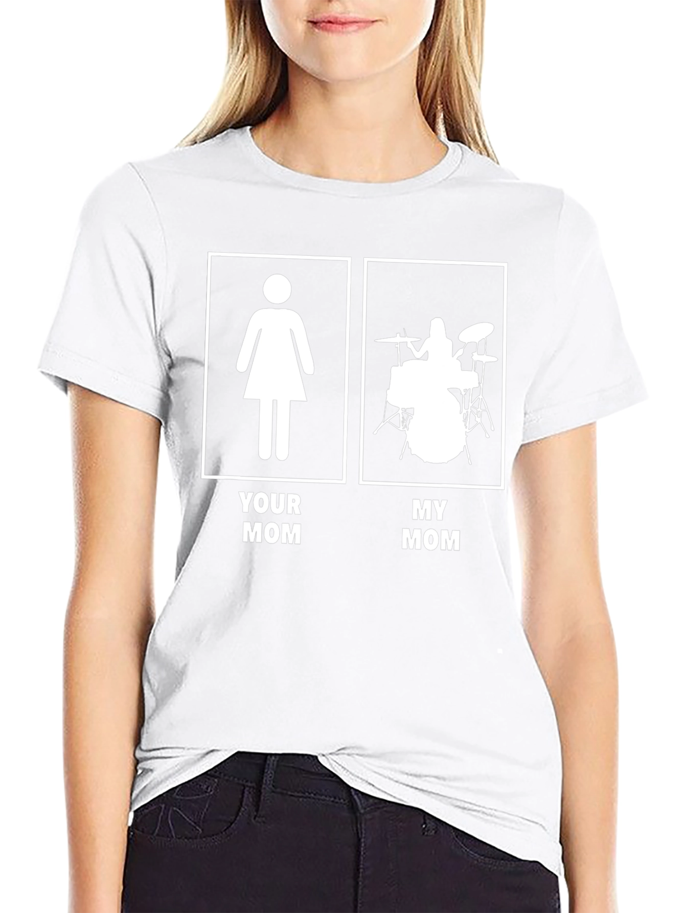 Your Mom My Mom Drummer Graphic Tee