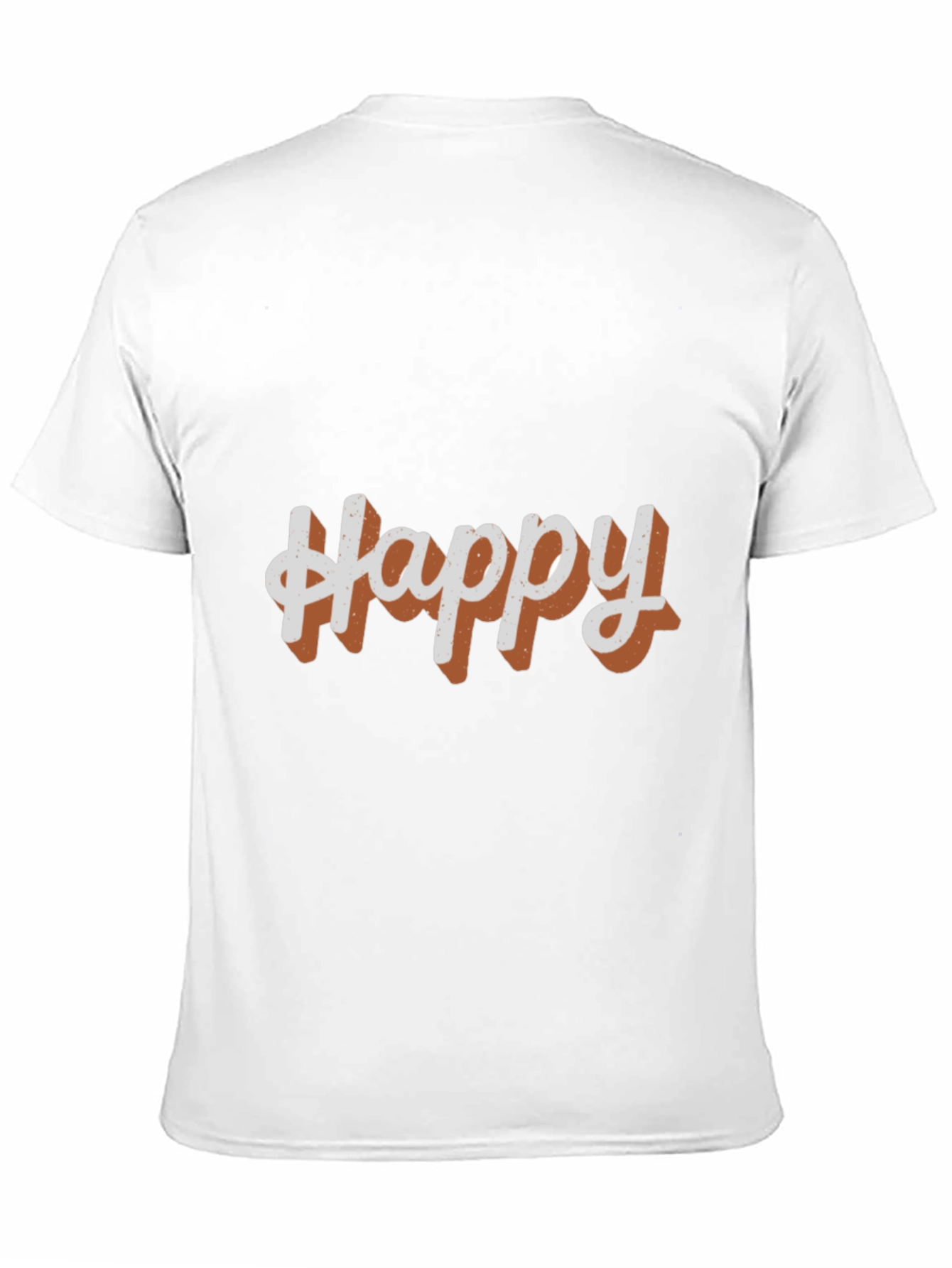 Happy Graphic Tee - Casual Black T-Shirt