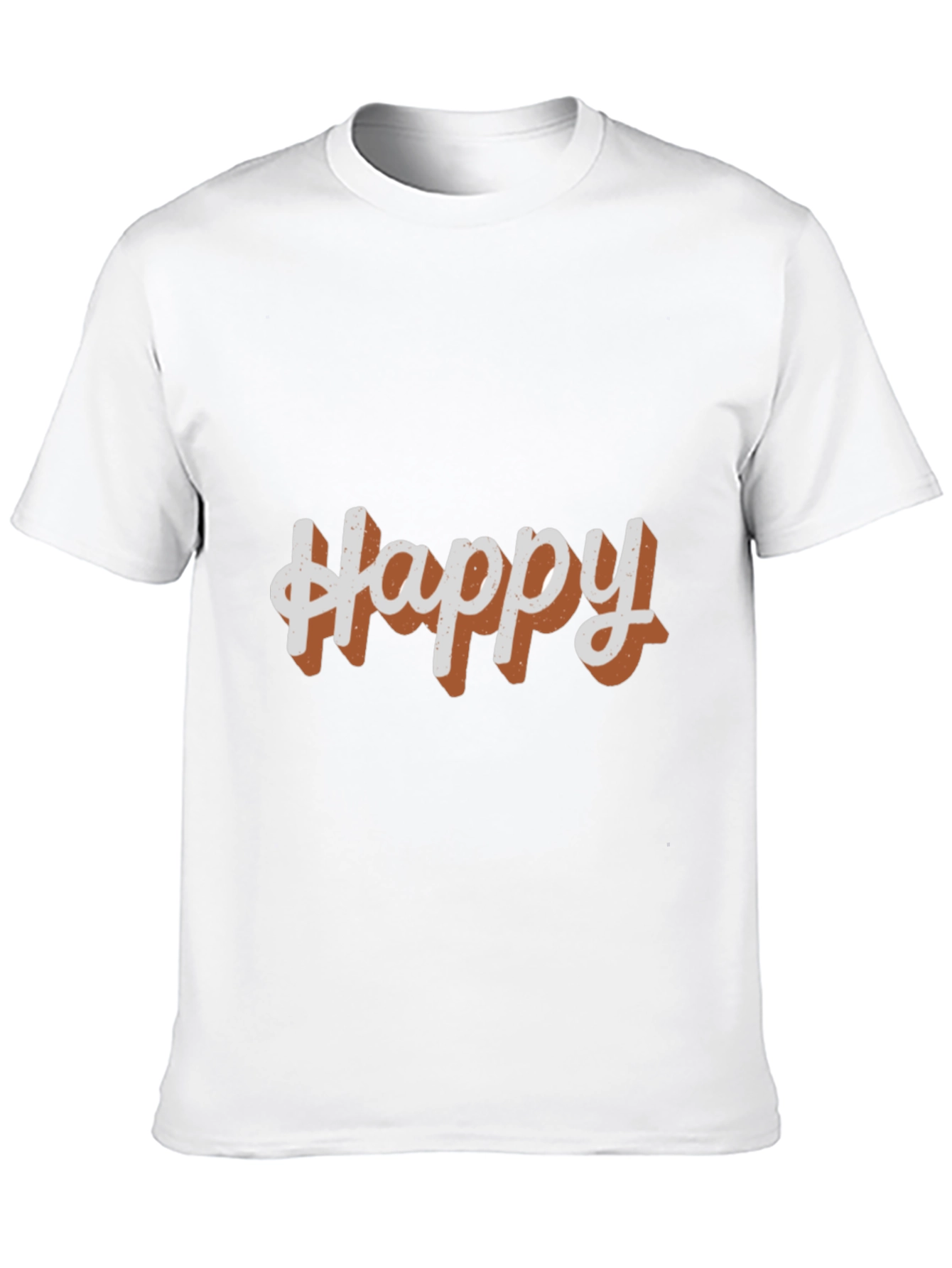 Happy Graphic Tee - Casual Black T-Shirt