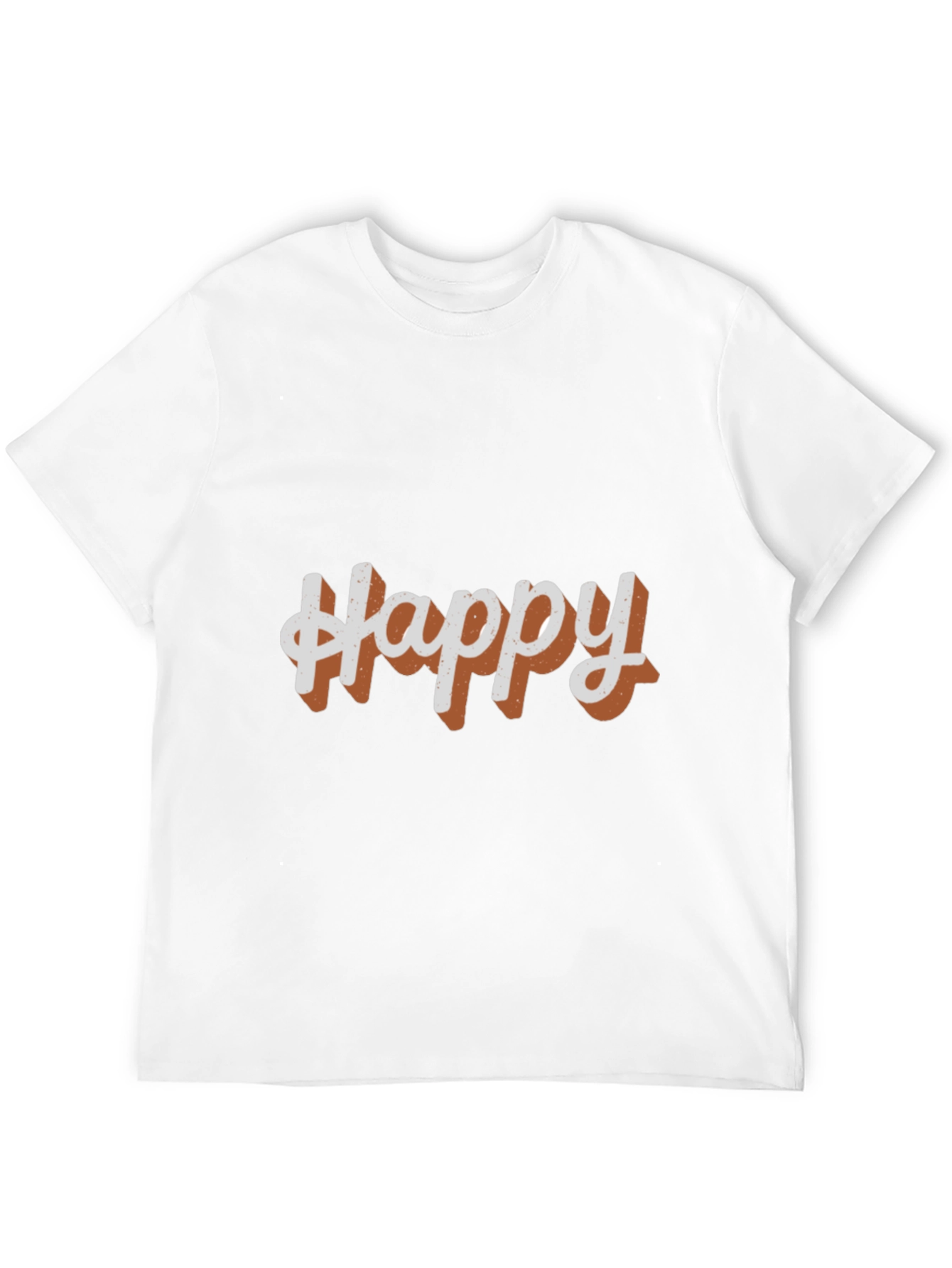 Happy Graphic Tee - Casual Black T-Shirt
