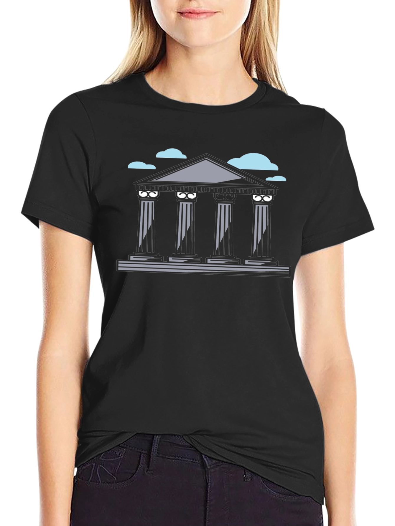 Architectural Graphic Tee - Classic Column Design