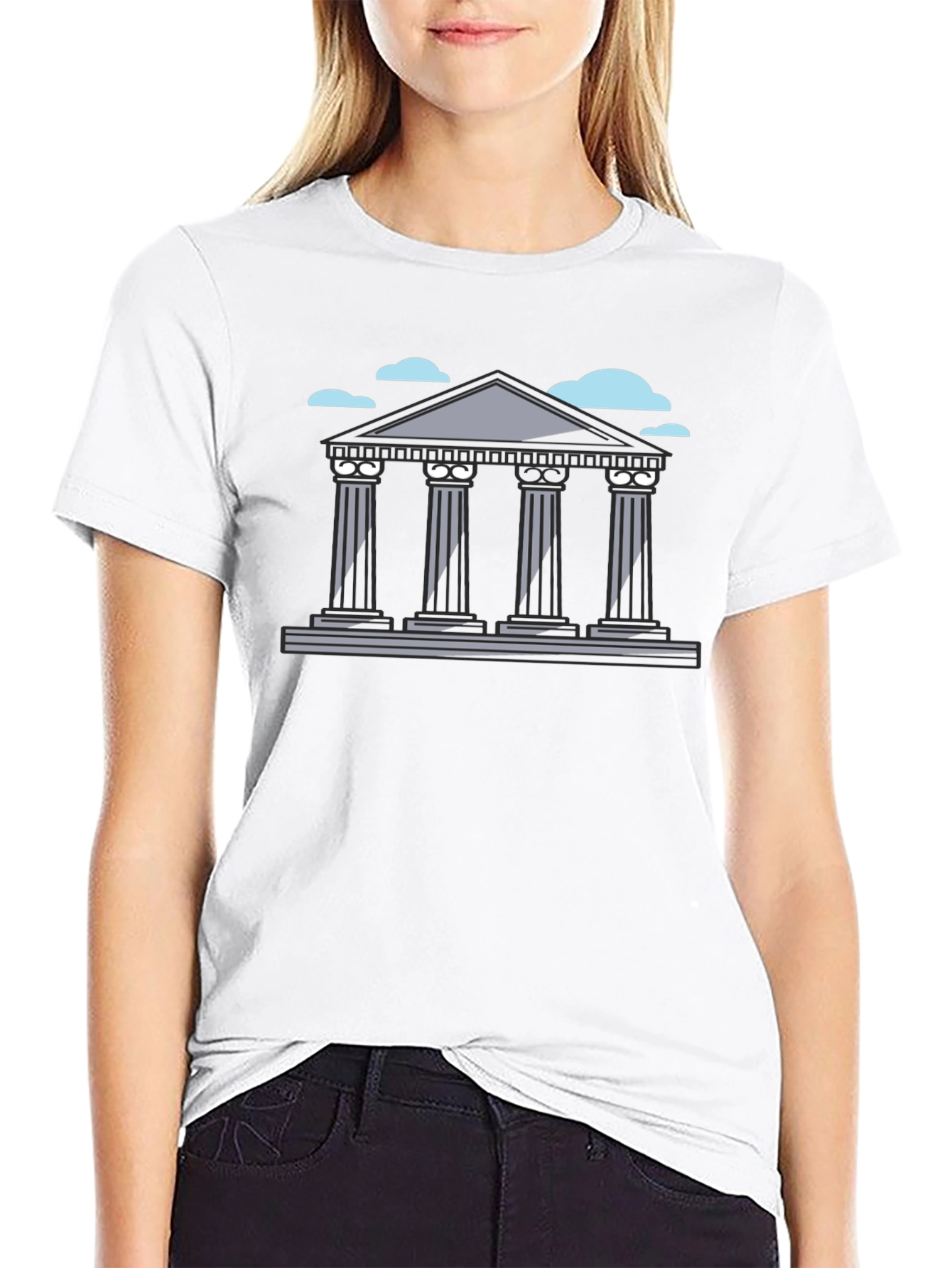 Architectural Graphic Tee - Classic Column Design