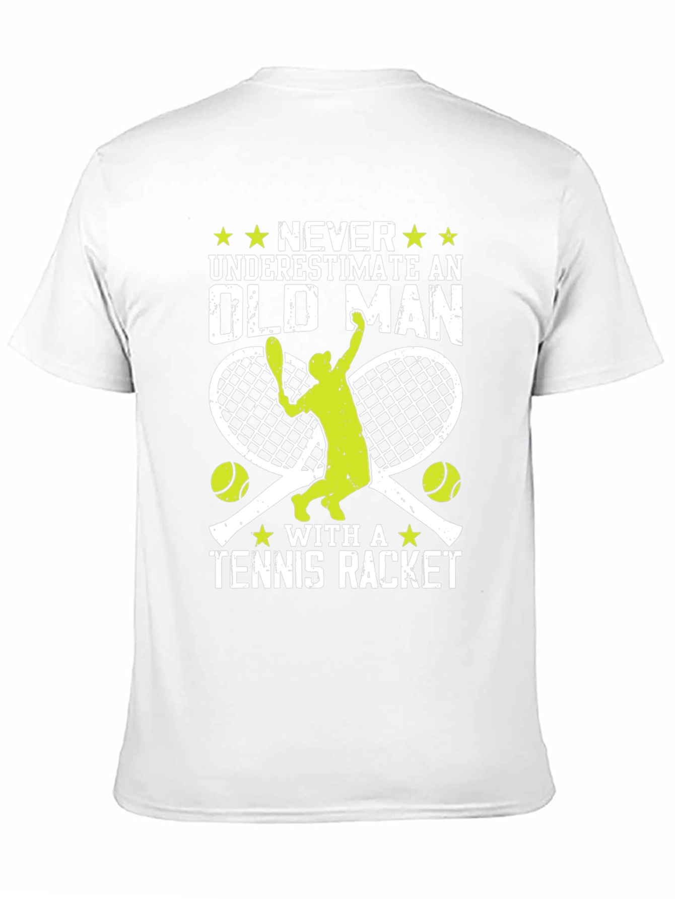 Funny Tennis Old Man T-Shirt