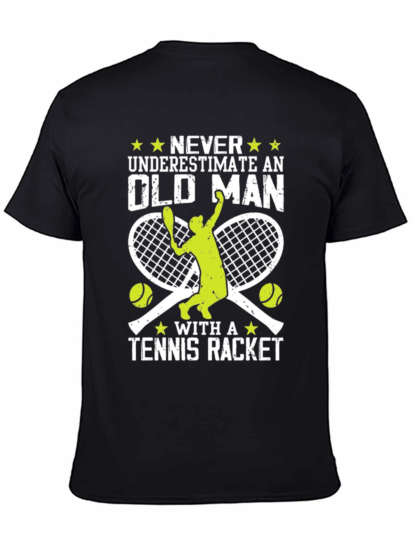 Funny Tennis Old Man T-Shirt