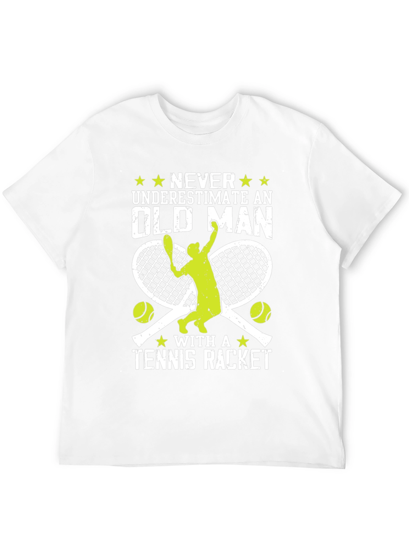 Funny Tennis Old Man T-Shirt