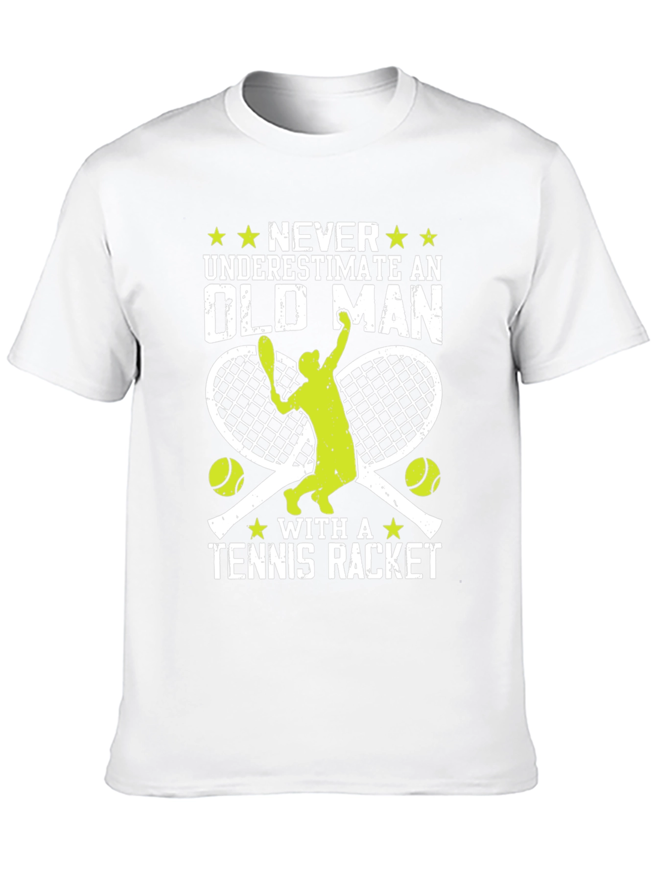 Funny Tennis Old Man T-Shirt