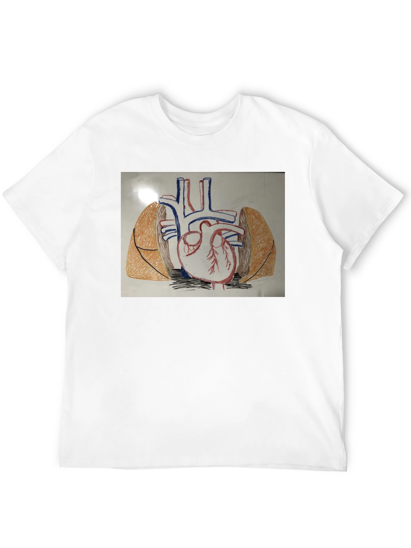 Anatomy Heart T-Shirt - Black Cotton Graphic Tee