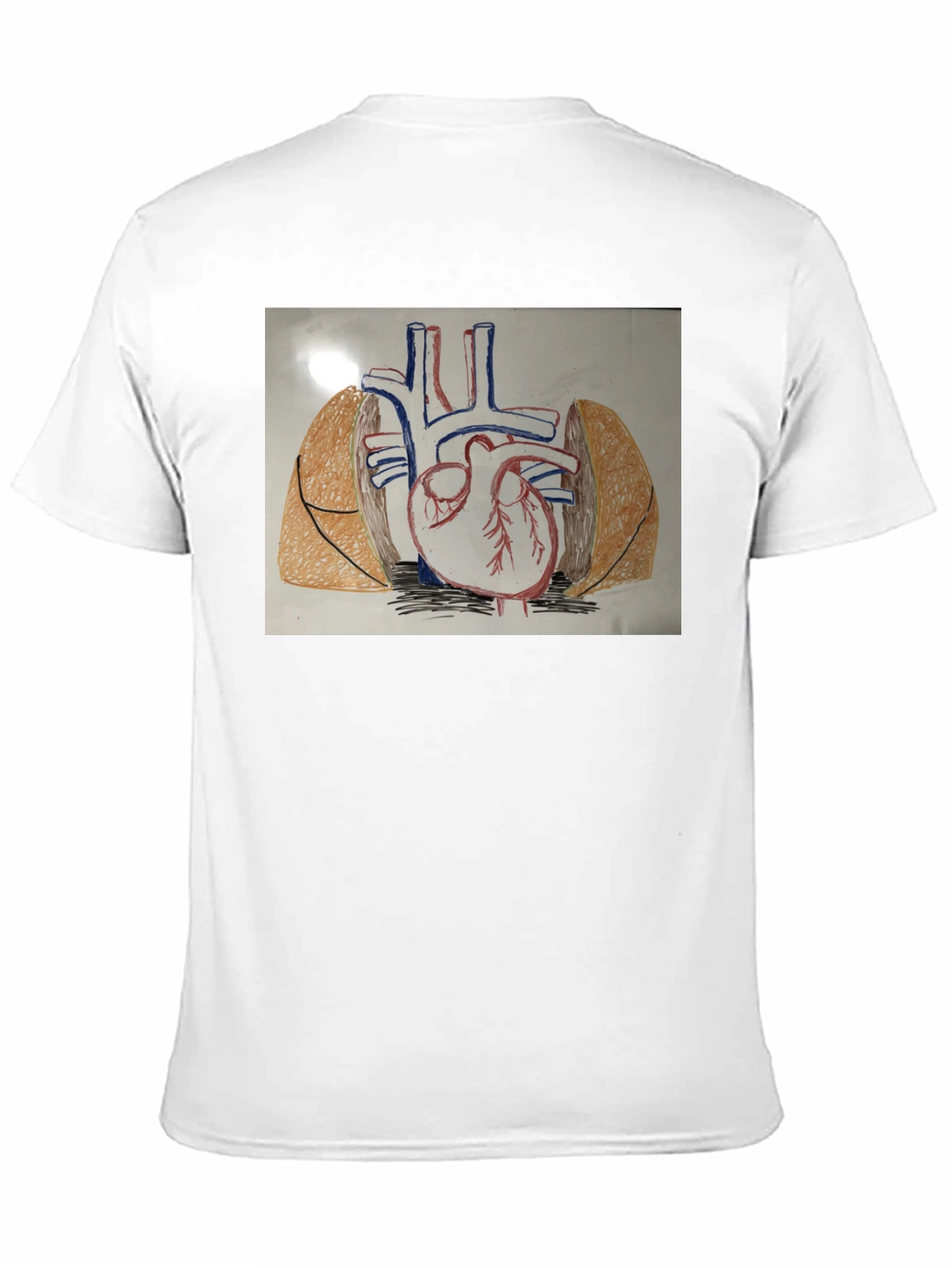 Anatomy Heart T-Shirt - Black Cotton Graphic Tee