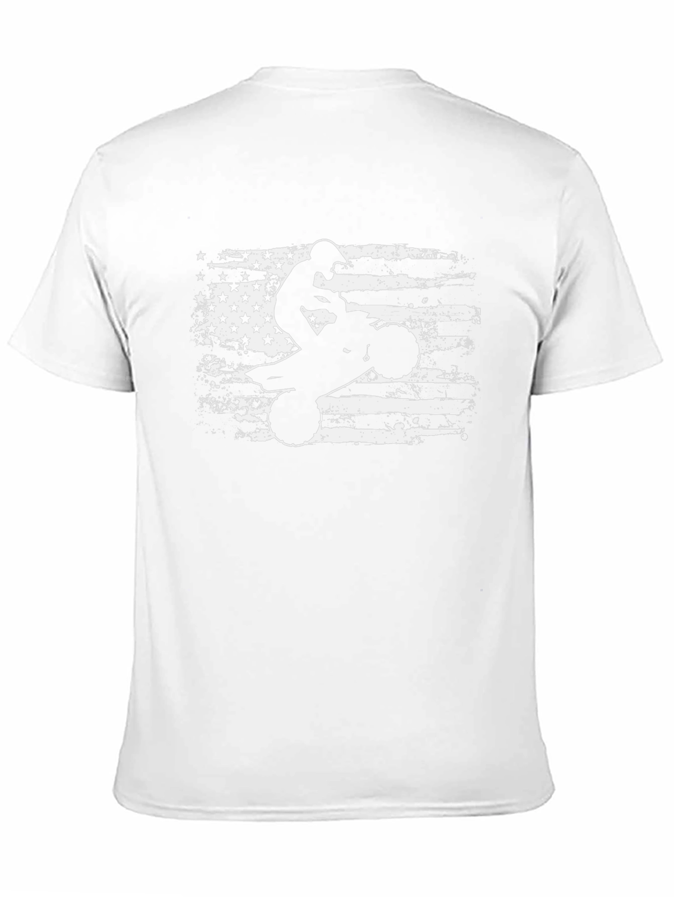 American Flag ATV Rider Black T-Shirt