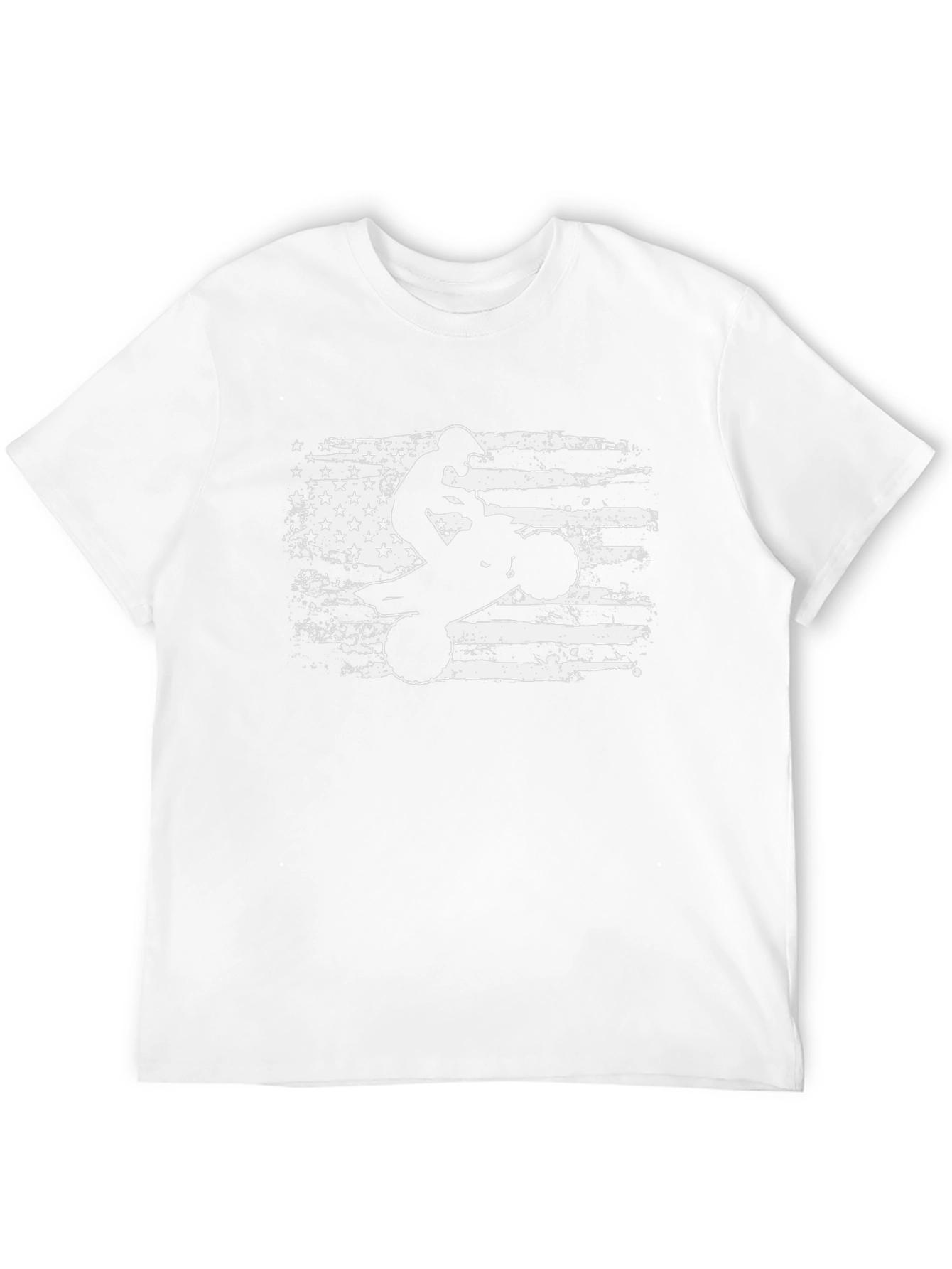 American Flag ATV Rider Black T-Shirt