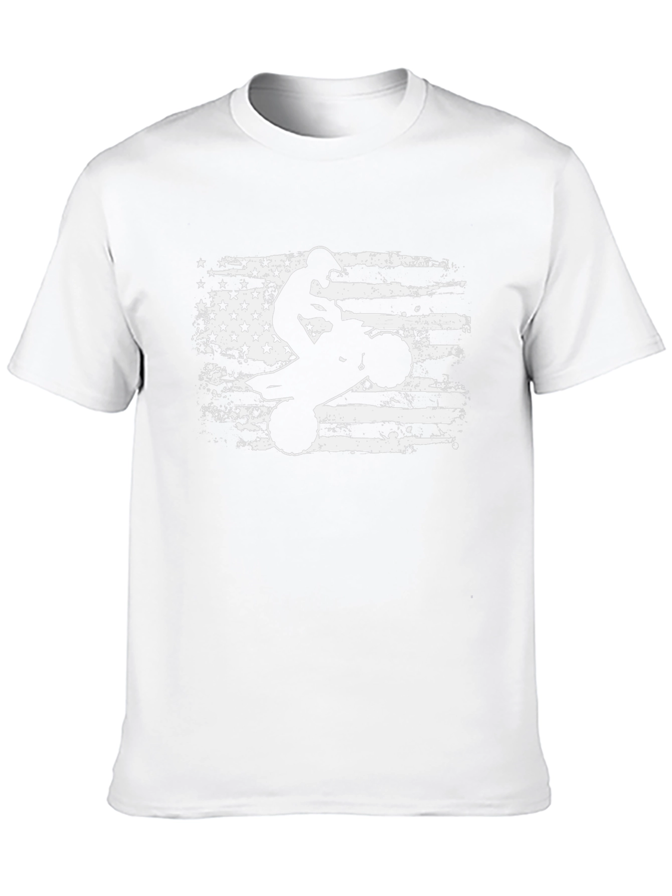 American Flag ATV Rider Black T-Shirt