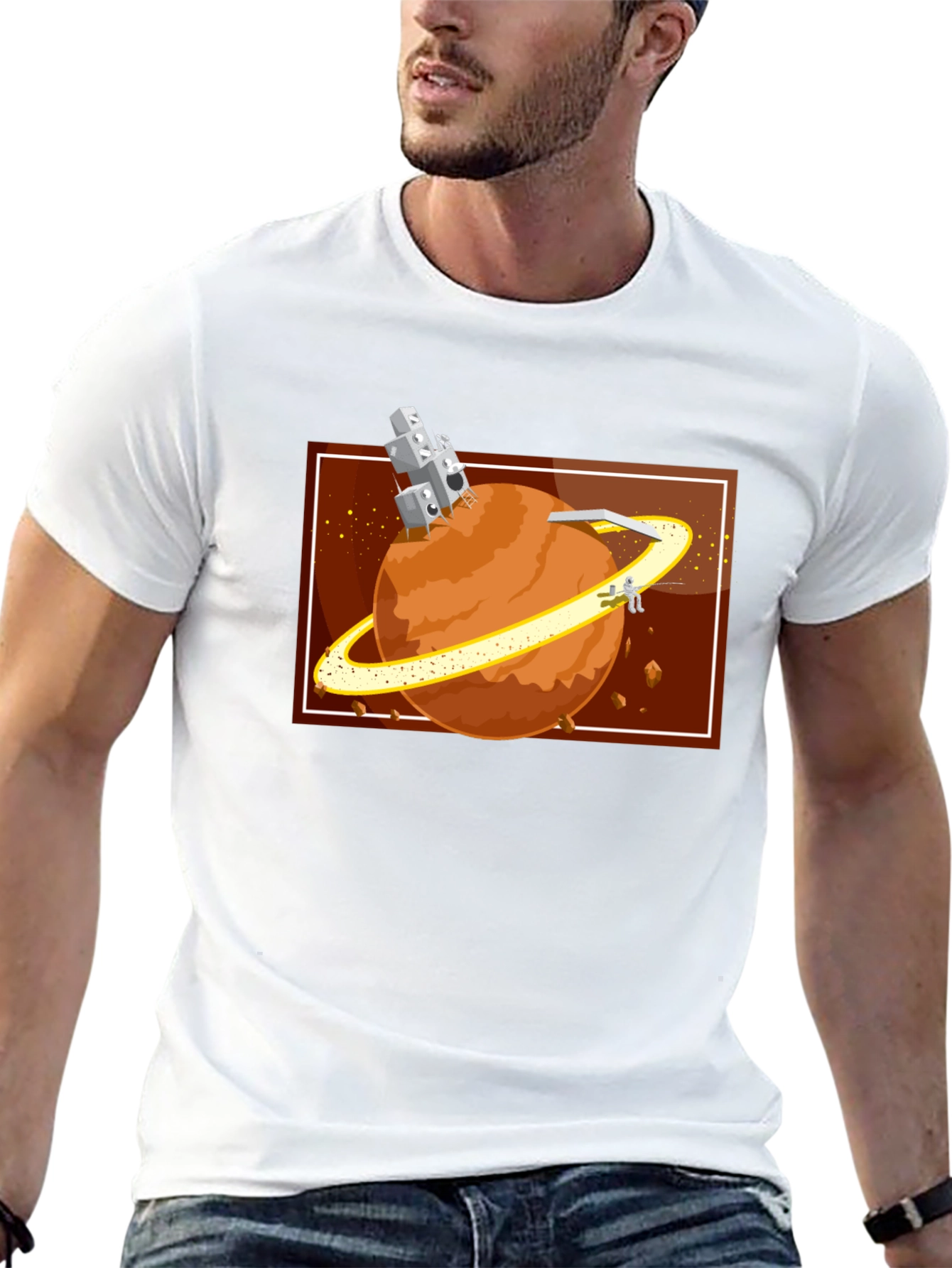 Planet Exploration Black T-Shirt