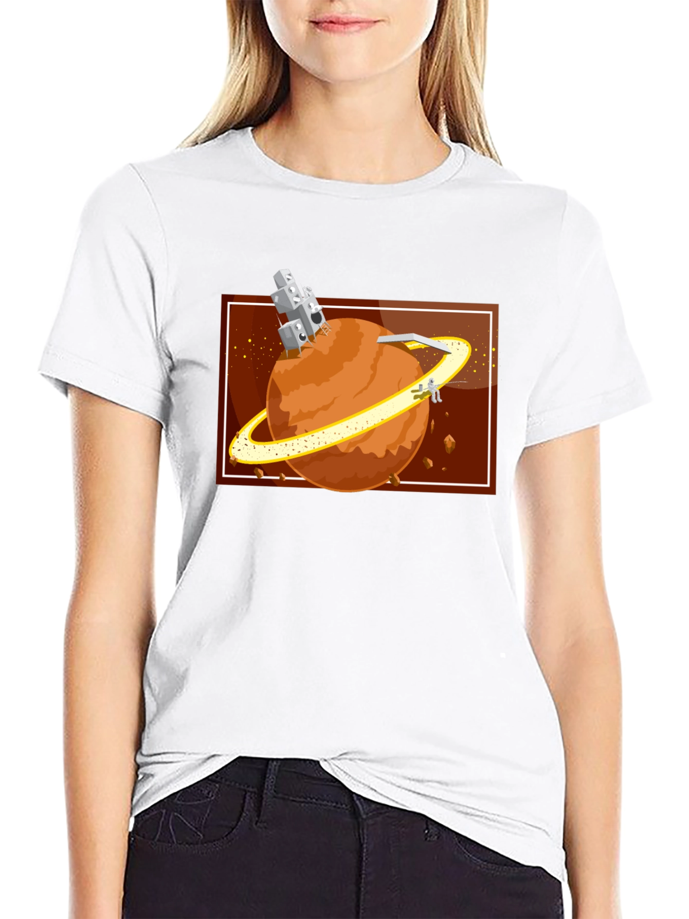 Planet Exploration Black T-Shirt
