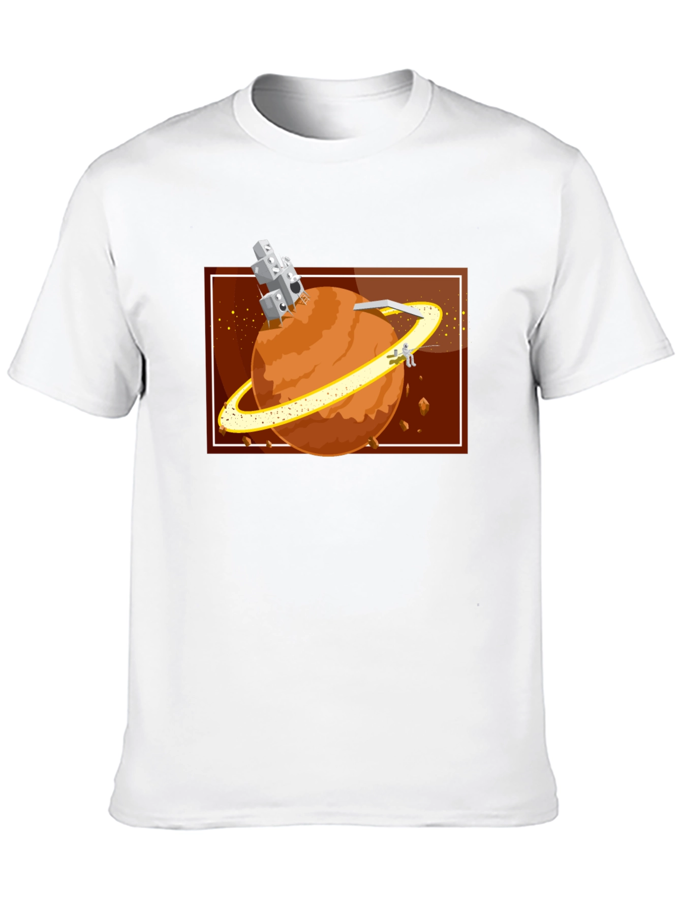 Planet Exploration Black T-Shirt